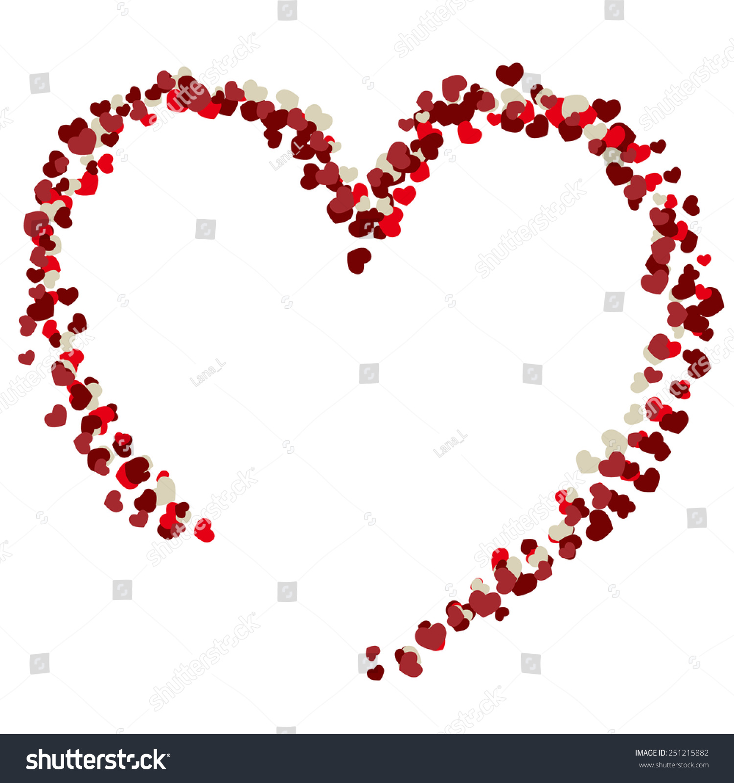 Drawing Color Valentine Day Heart Stock Vector Royalty Free