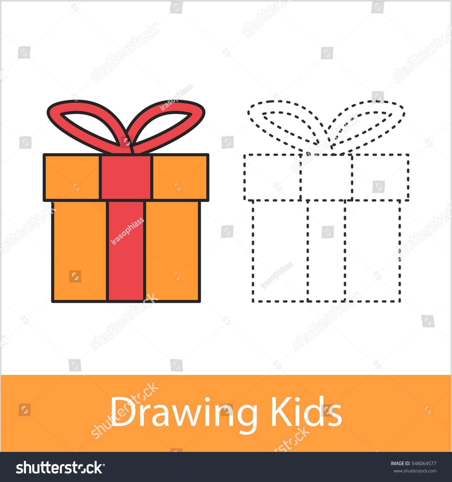 Drawing Lesson Kid Concept Present Gift Stock Vector Royalty Free 548064577