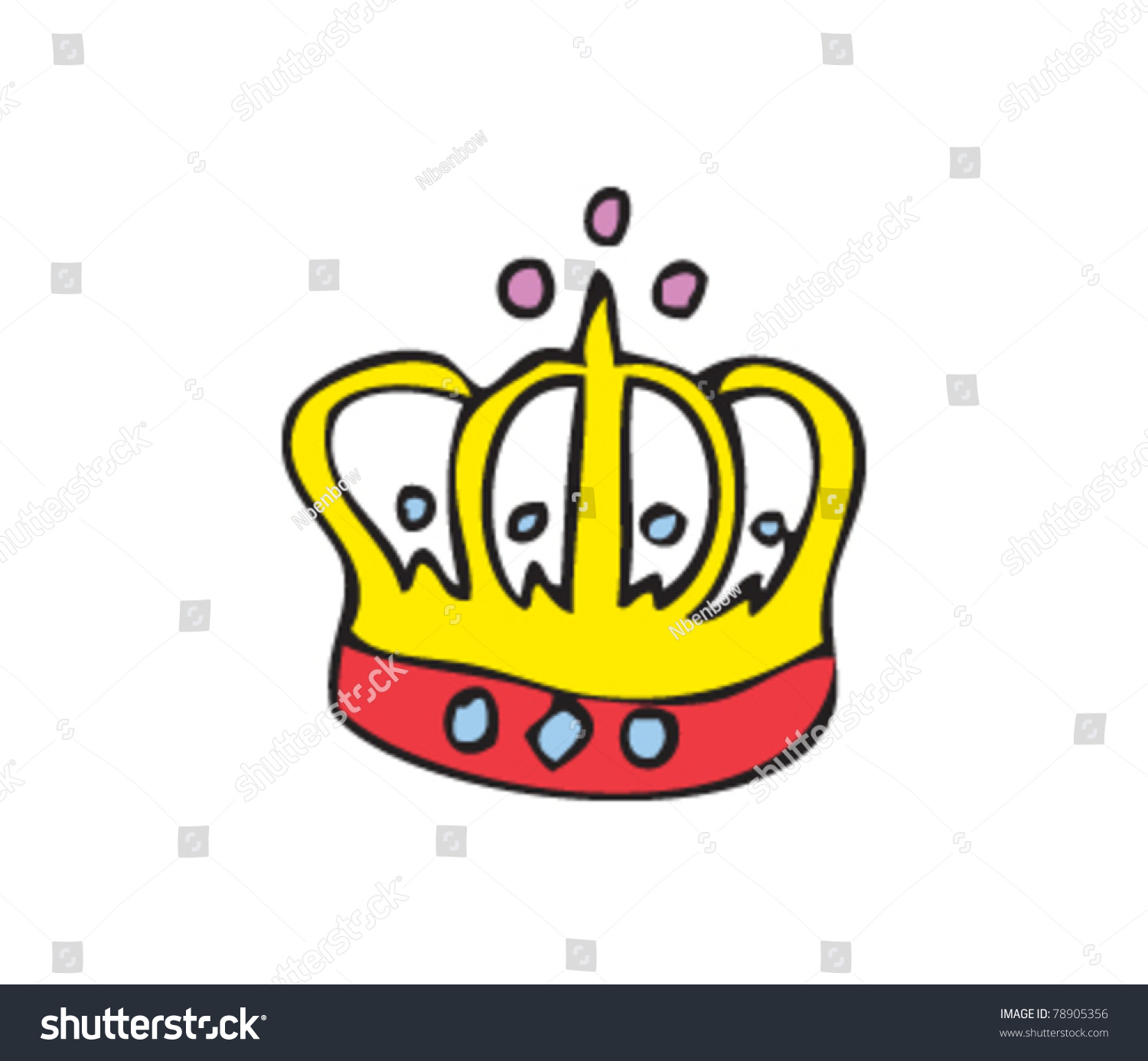 Drawing Crown Stock Vector 78905356 - Shutterstock