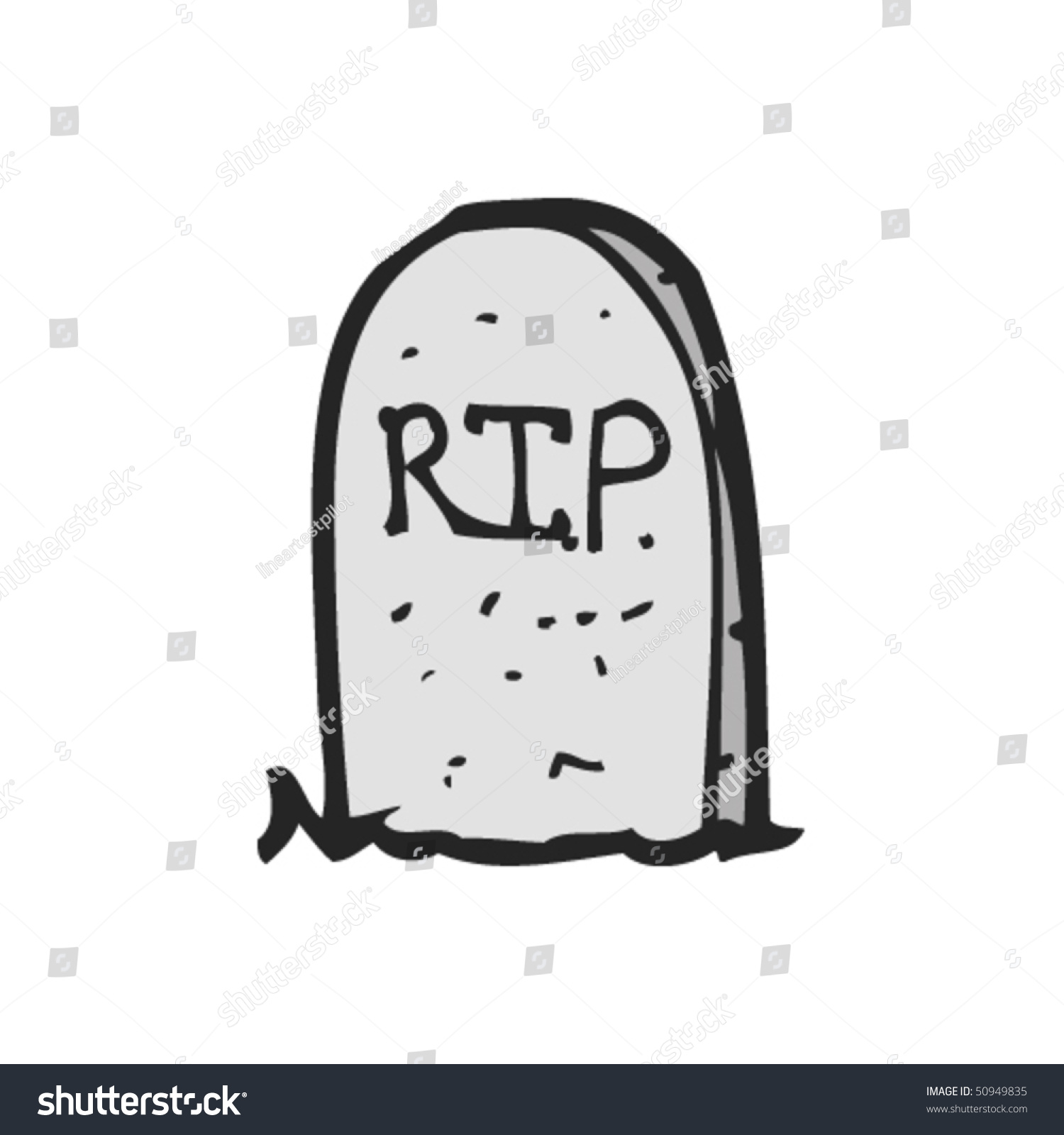 Drawing Grave Stock Vector 50949835 - Shutterstock