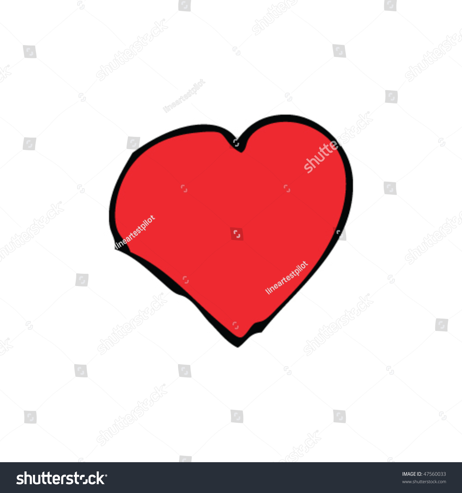 Drawing Heart Stock Vector 47560033 - Shutterstock