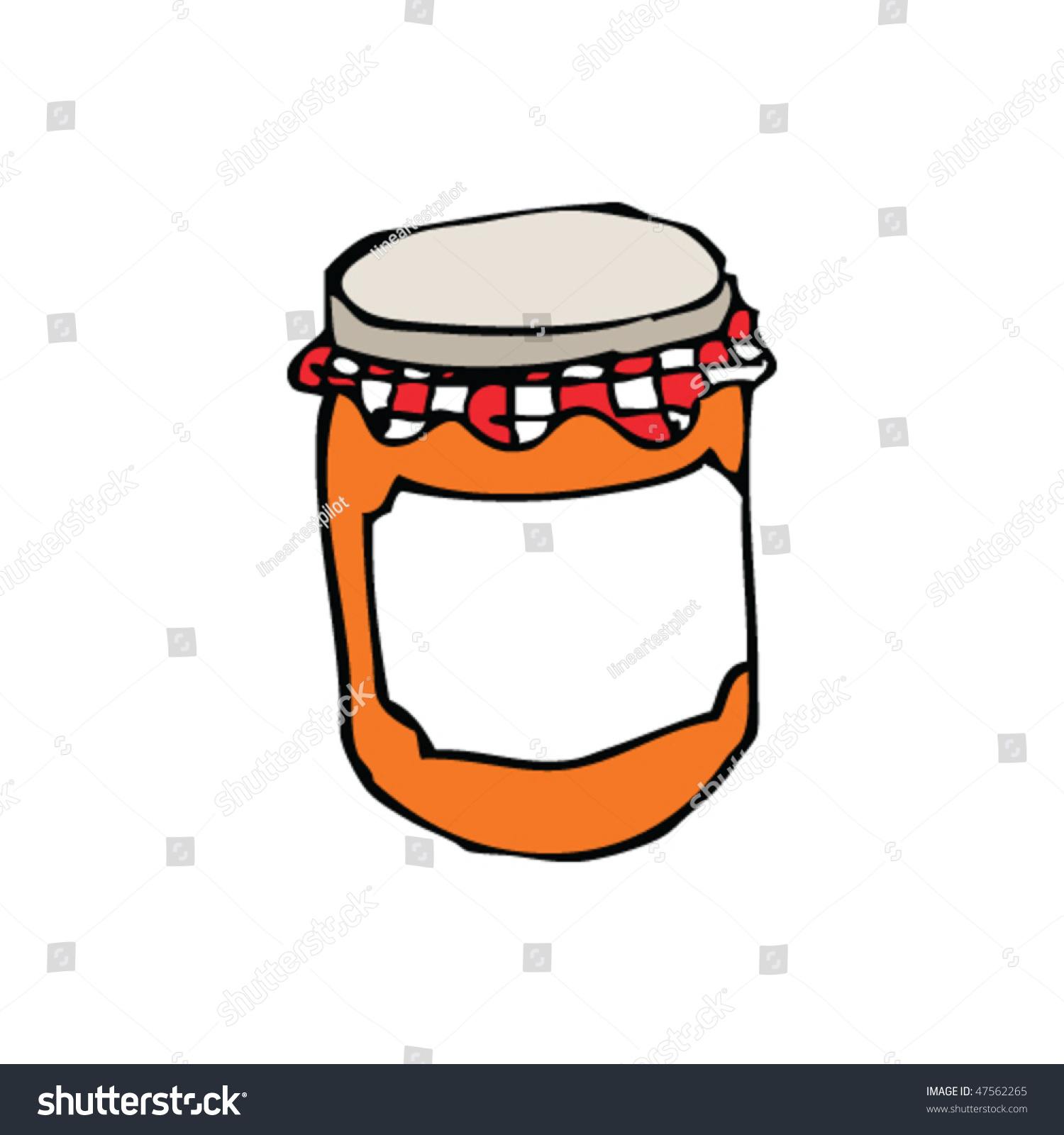 Drawing Of A Jar Of Marmalade Stock Vector Illustration 47562265 ...