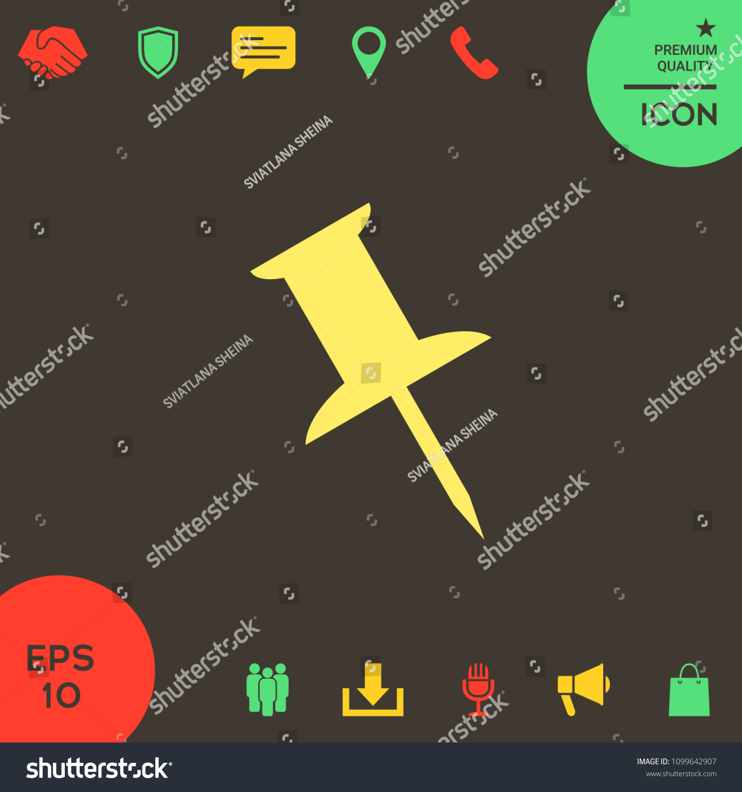 Drawing Pin Icon Stock Vector Royalty Free 1099642907 Shutterstock Drawing Pin Icon Stock Vector Royalty Free 1099642907 Shutterstock