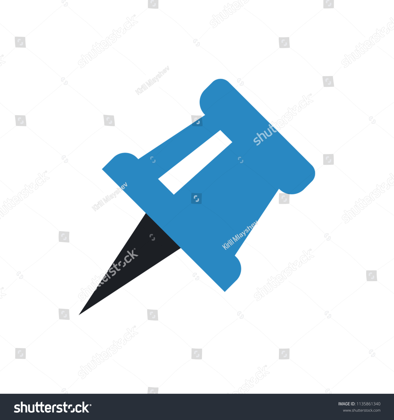 Drawing Pin Vector Icon Stock Vector Royalty Free 1135861340 Drawing Pin Vector Icon Stock Vector Royalty Free 1135861340