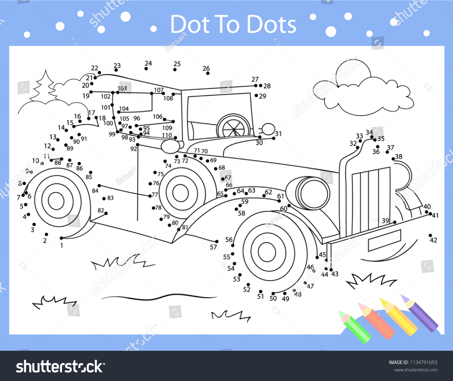 drawing worksheets dot dots drawn retro stock vector royalty free 1134791693