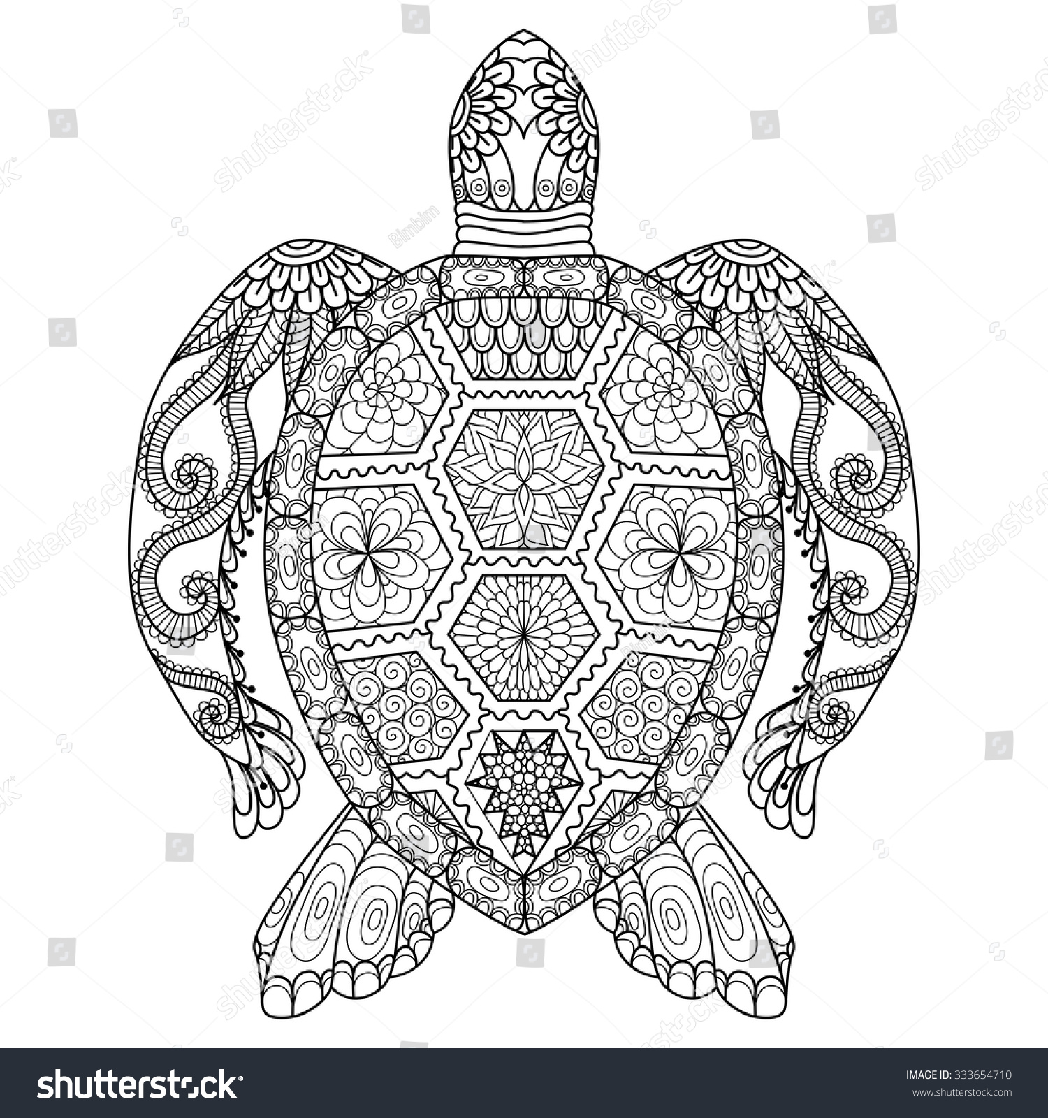 Zentangle Elephant Turtle Httpmediacacheec2