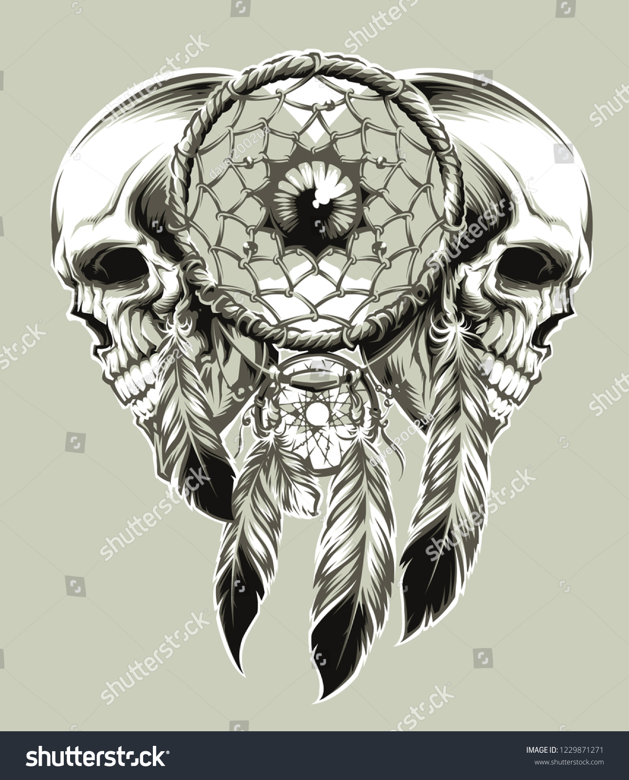 Jaw bone dream catcher