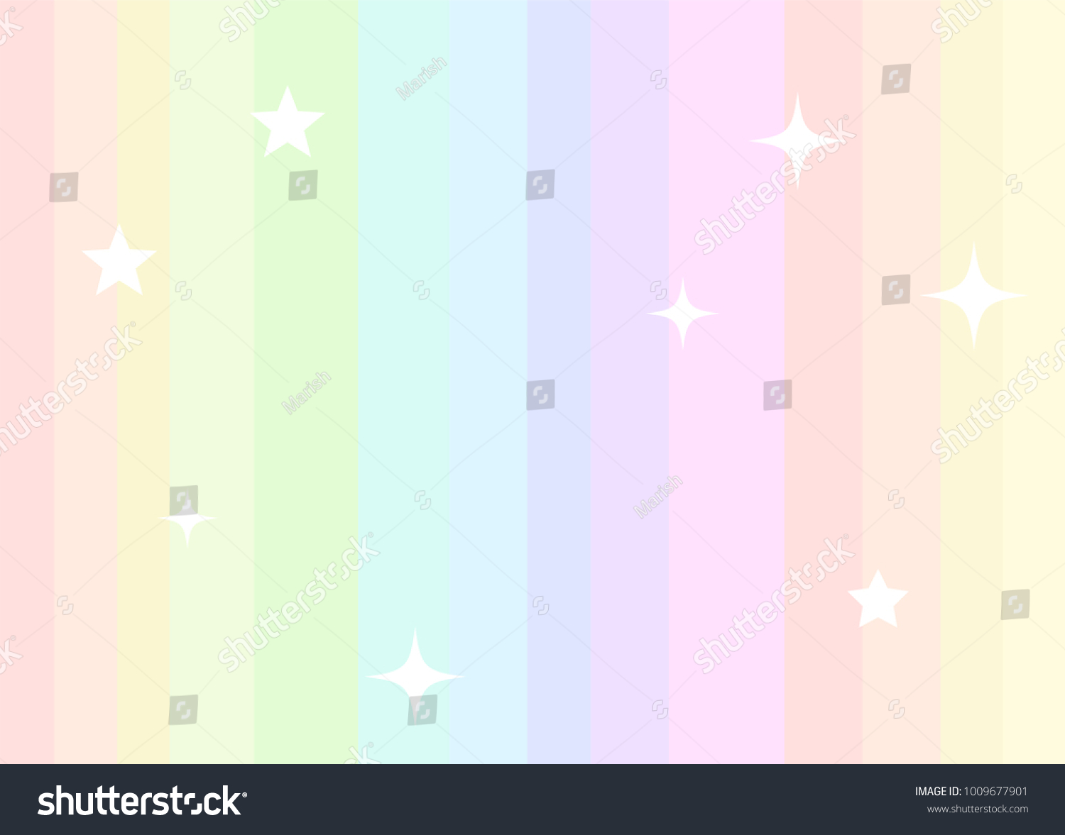 Dreamy Rainbow Background Pastel Colours Stock Vector (Royalty Free ...