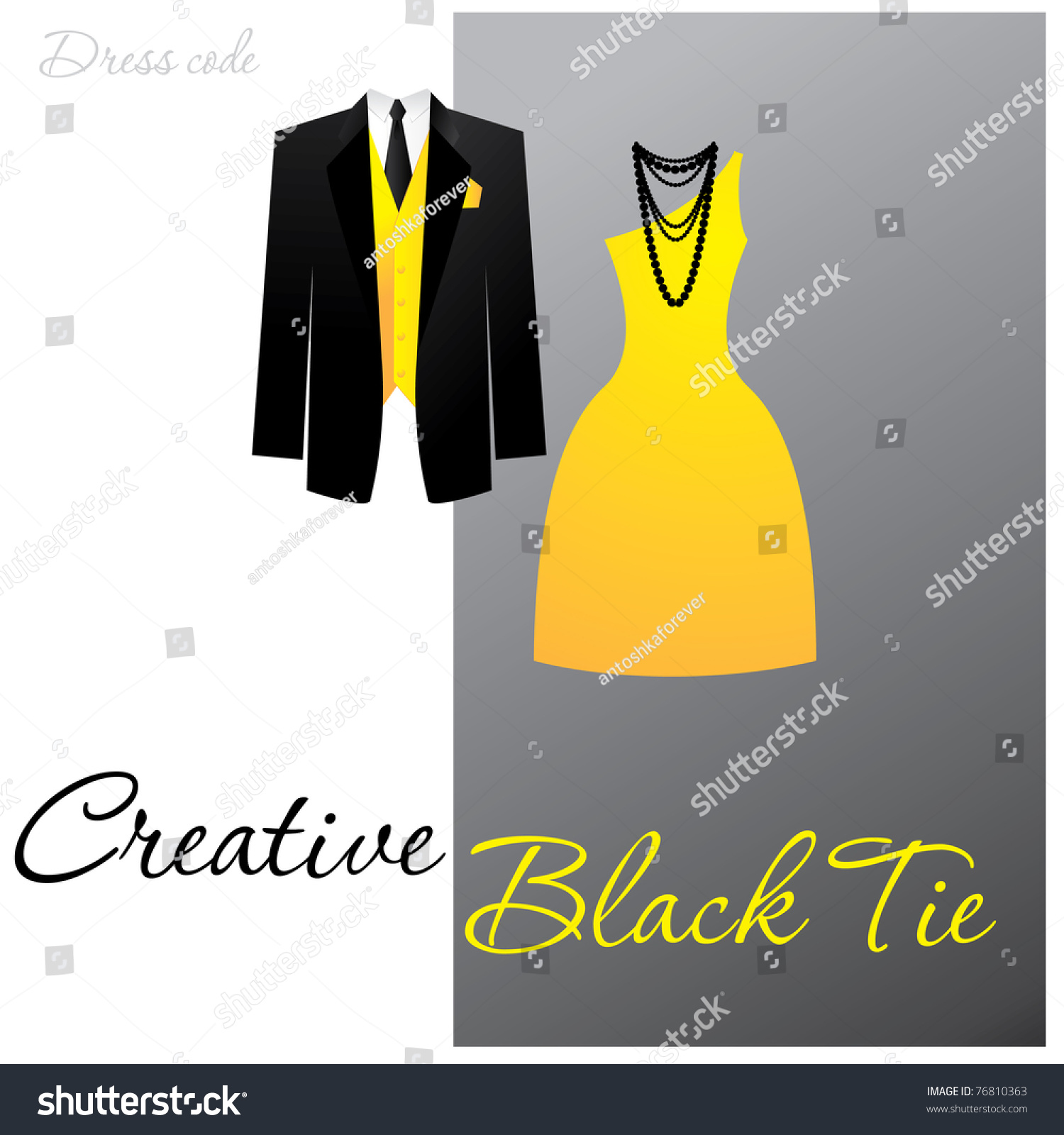creative black tie dress code male