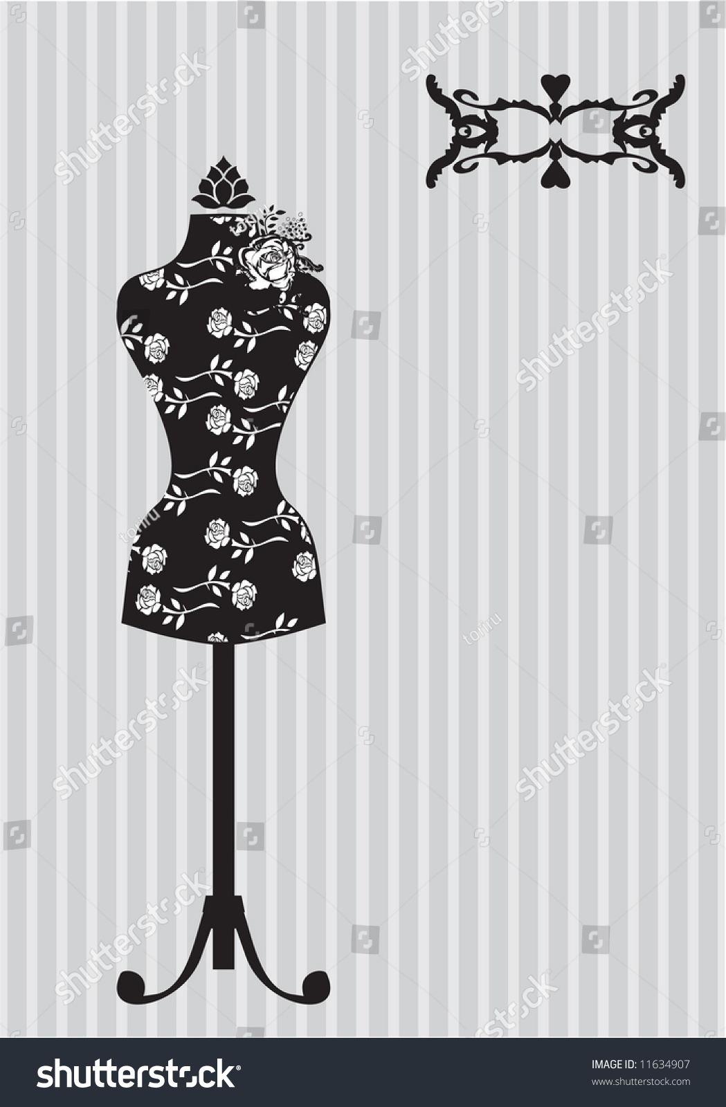 Dress Form Stock Vector 11634907 - Shutterstock