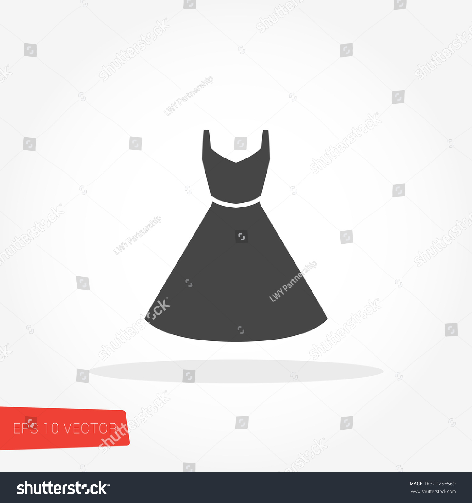 Dress Icon Stock Vector 320256569 - Shutterstock