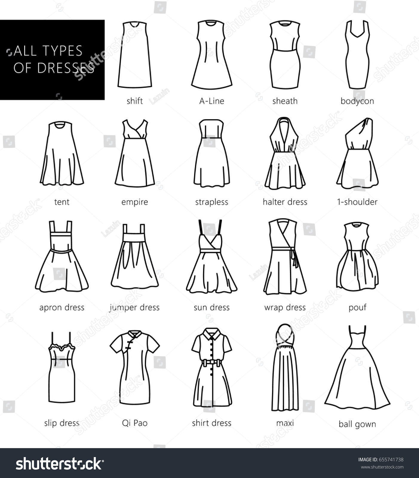 Dress Types For Women - Fashion Outfits Dresses
