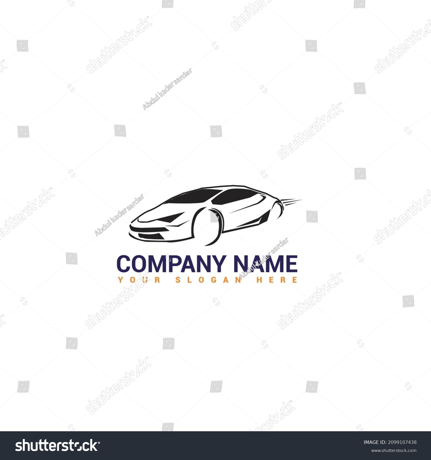 Drift Car Logo Automotive Logo Design Stock Vector (Royalty Free ...