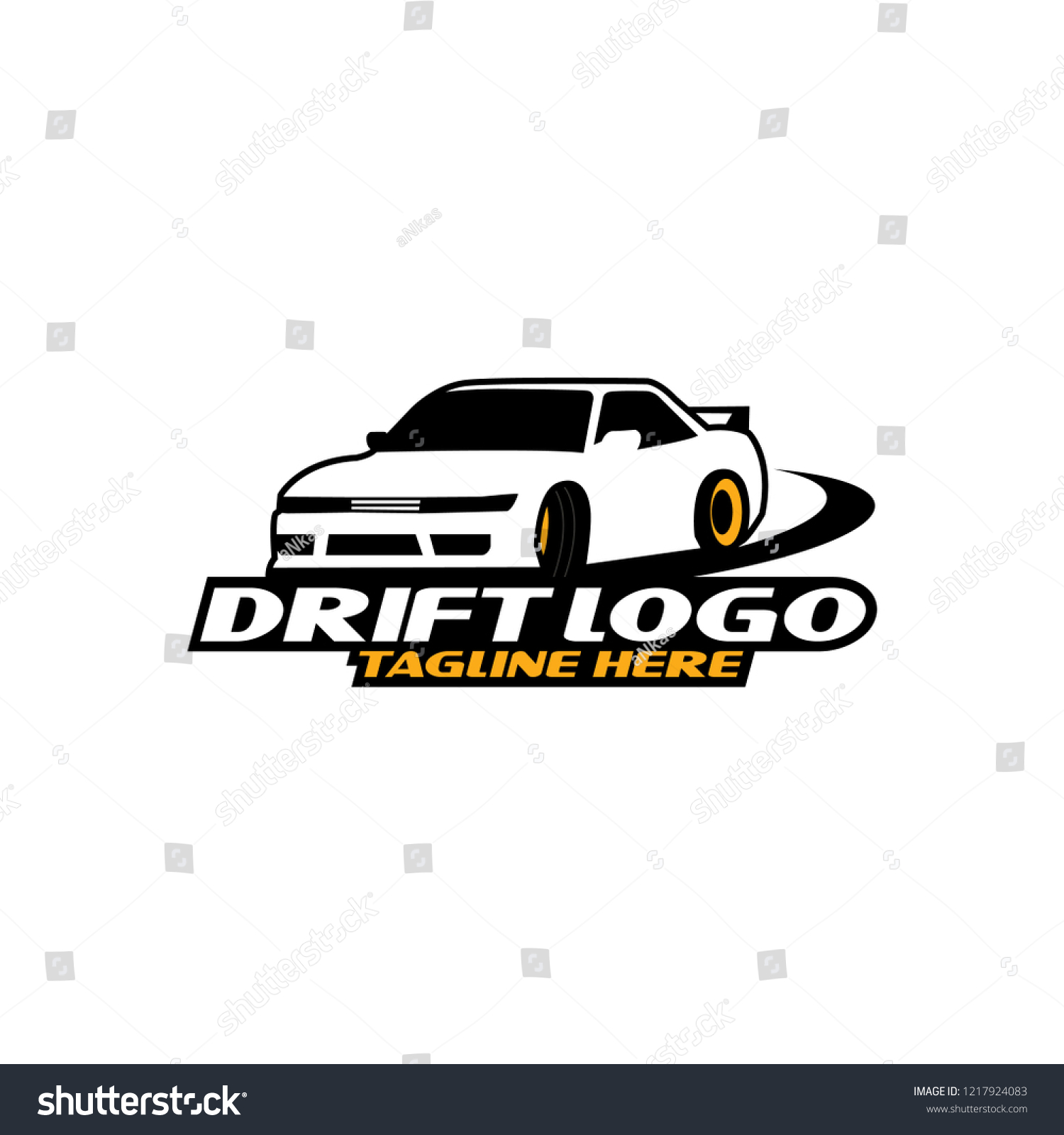 Drift Car Logo Vector Stock Vector Royalty Free 1217924083