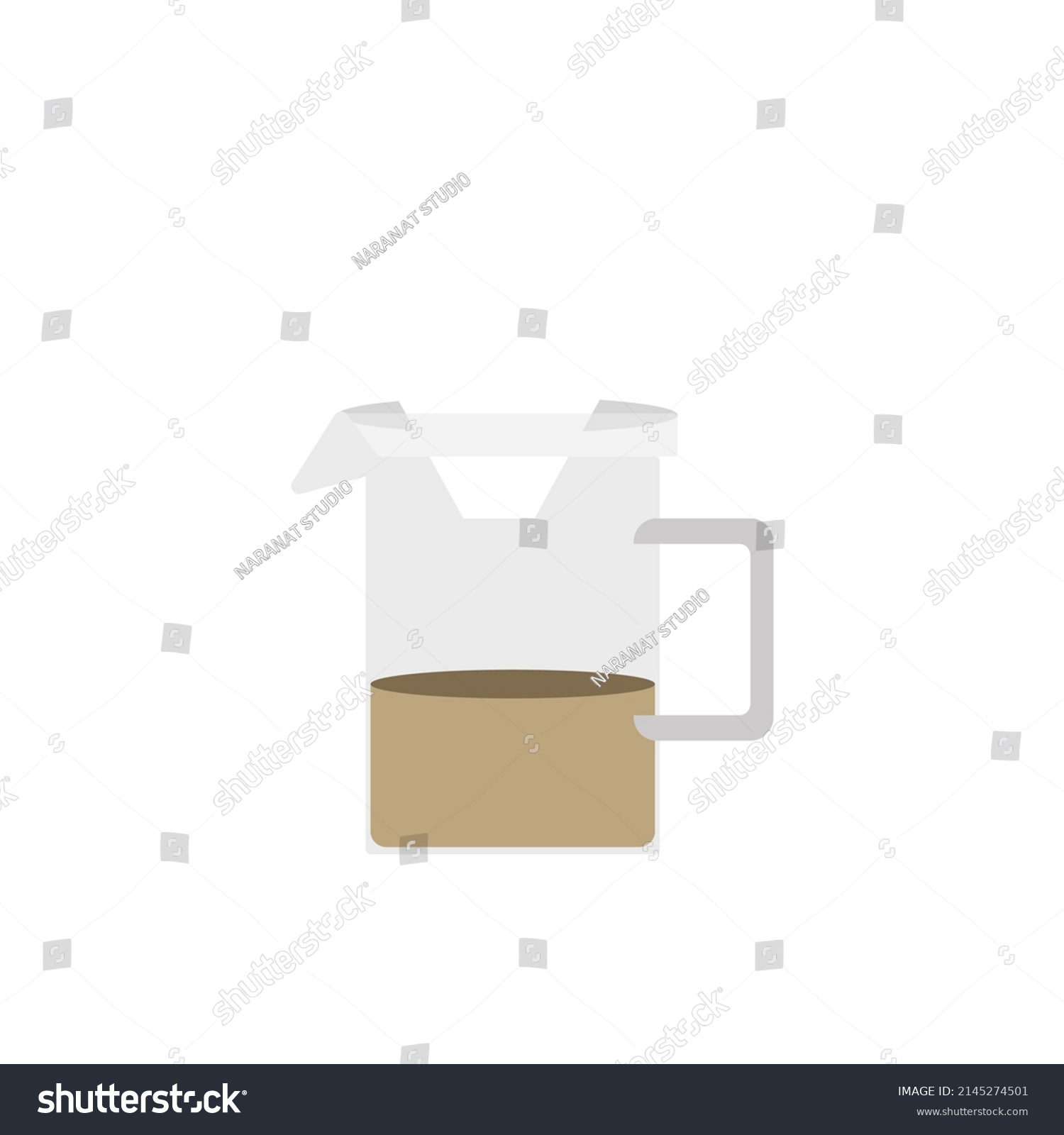 Drip Coffee Jug Vector Isolated On Stock Vector (Royalty Free