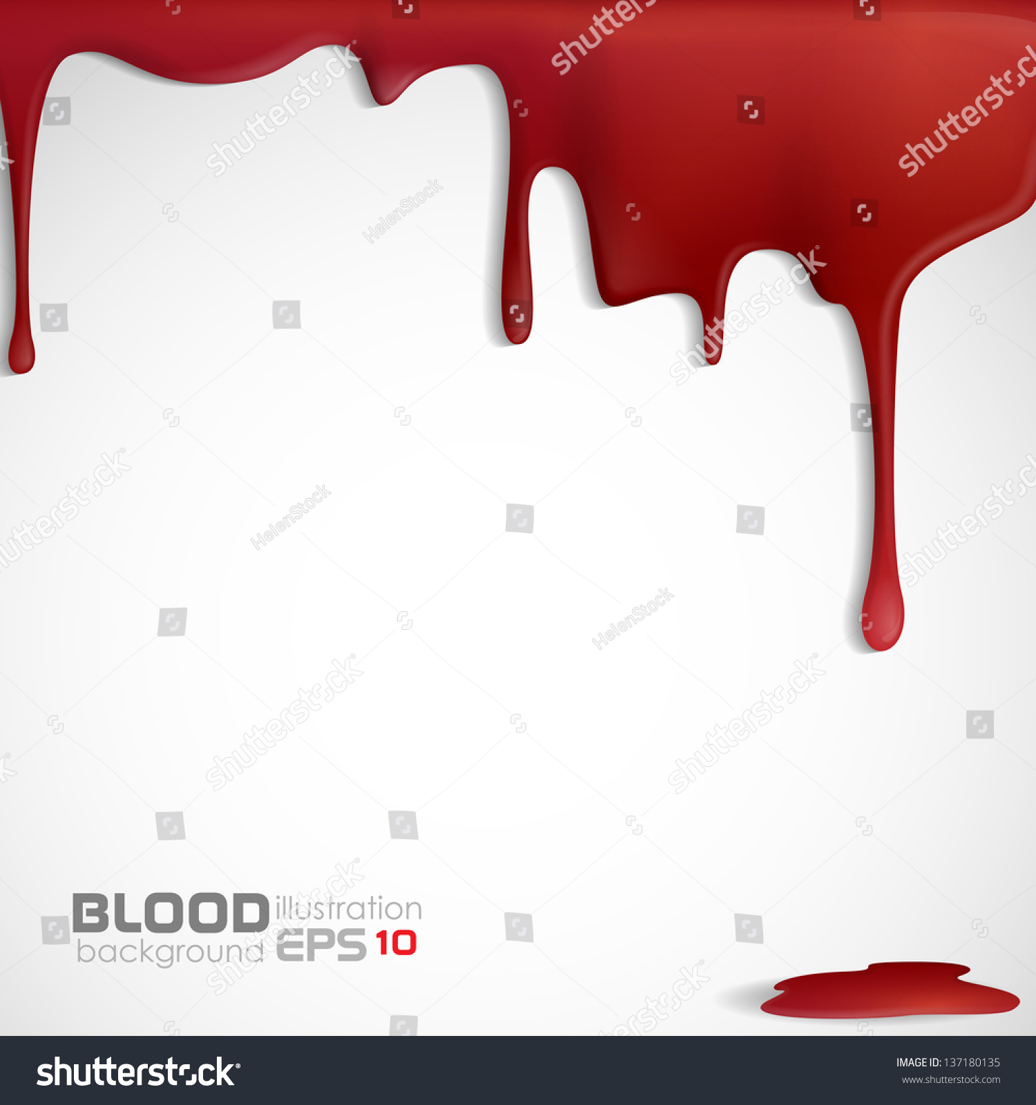 Dripping Blood Vector Illustration Eps 10 Stock Vector (Royalty Free