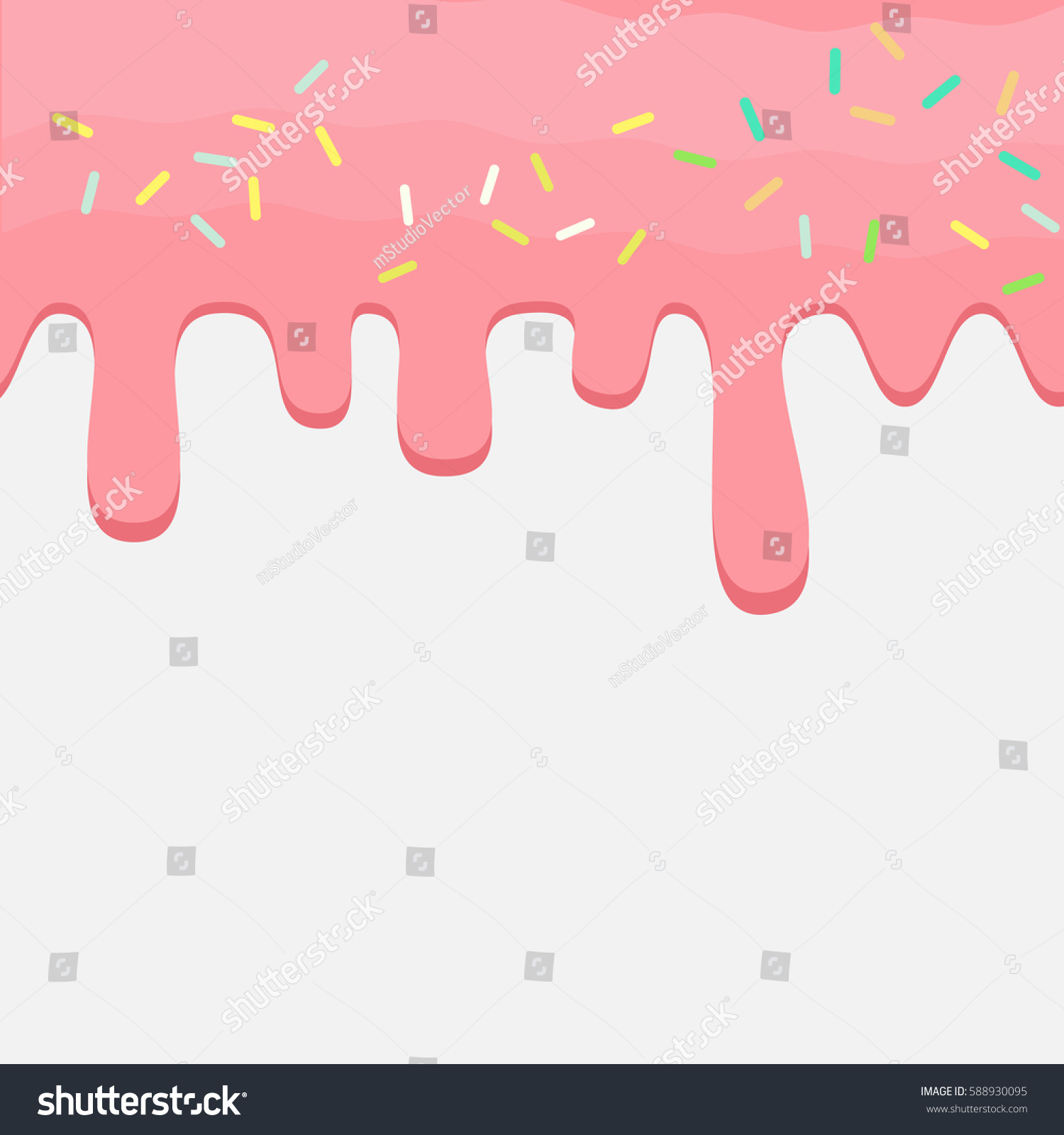 Dripping Pink Glaze Stock Vector Royalty Free 588930095 8245