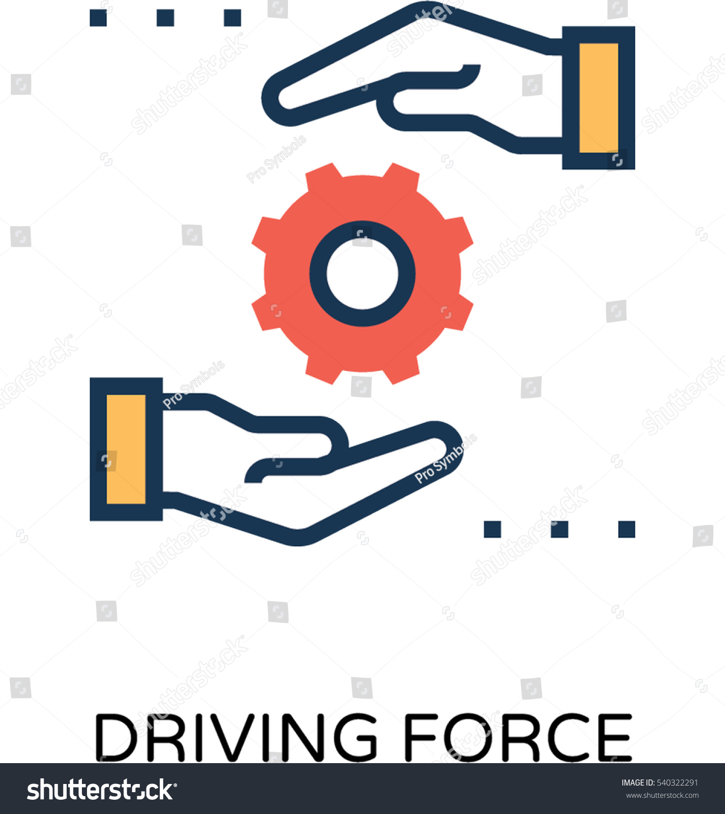 Driving Force Vector Icon Stock Vector (Royalty Free) 540322291 ...