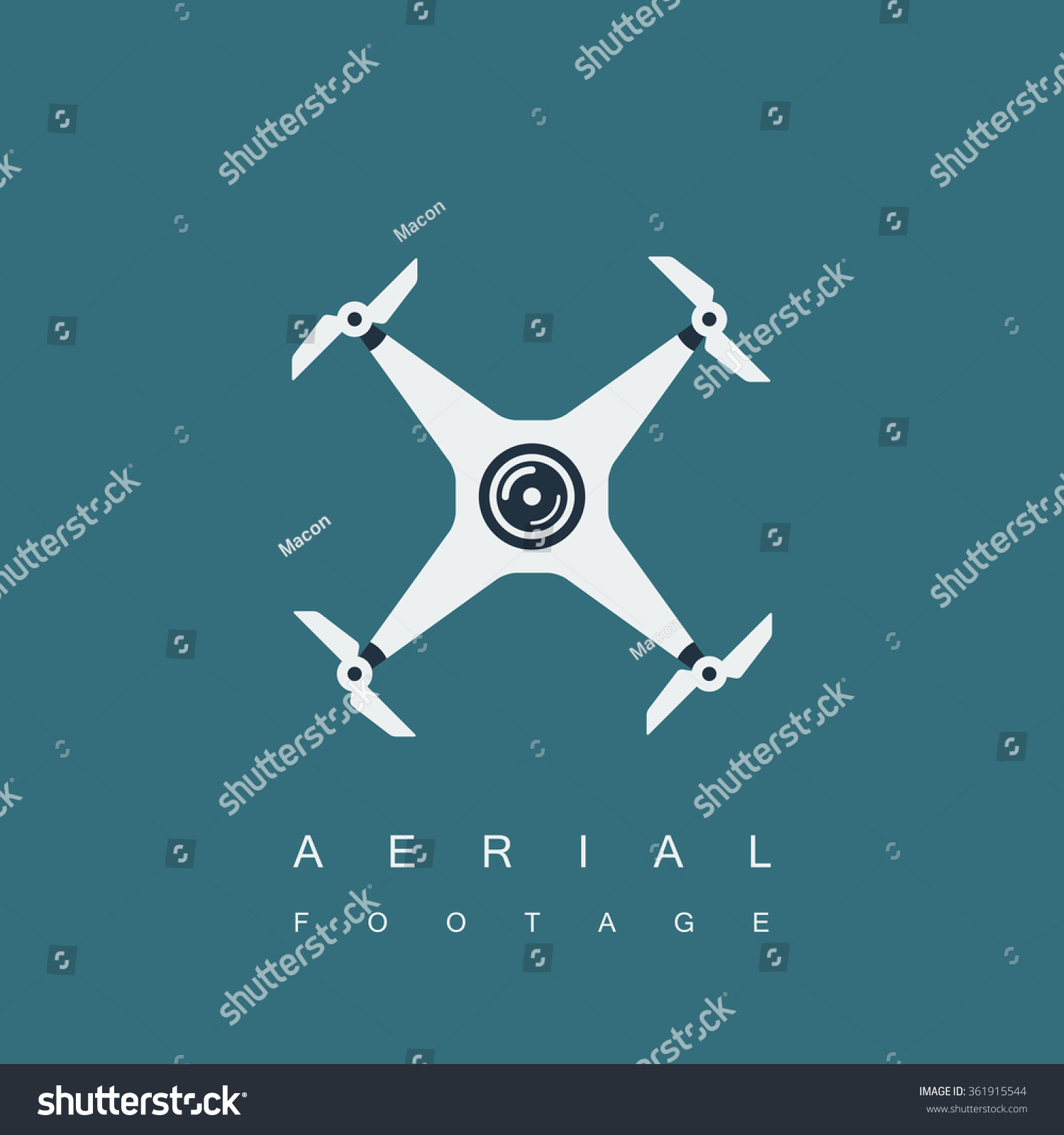 Drone Quadrocopter Logo Template Camera Aerial Stock Vector 361915544 Shutterstock Aerial Photography Website Templates
