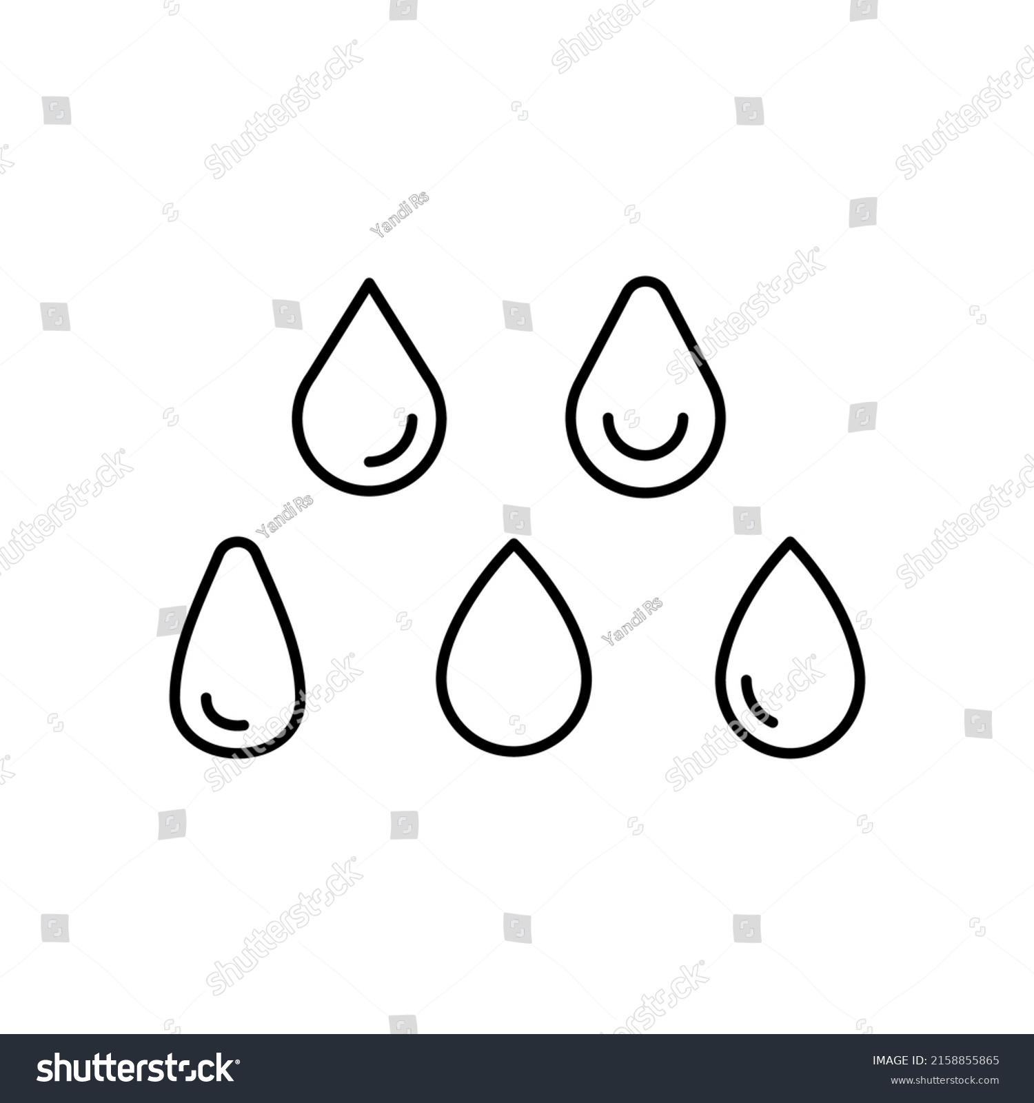 Drop Icon Set Vector Symbol Design Stock Vector (Royalty Free ...