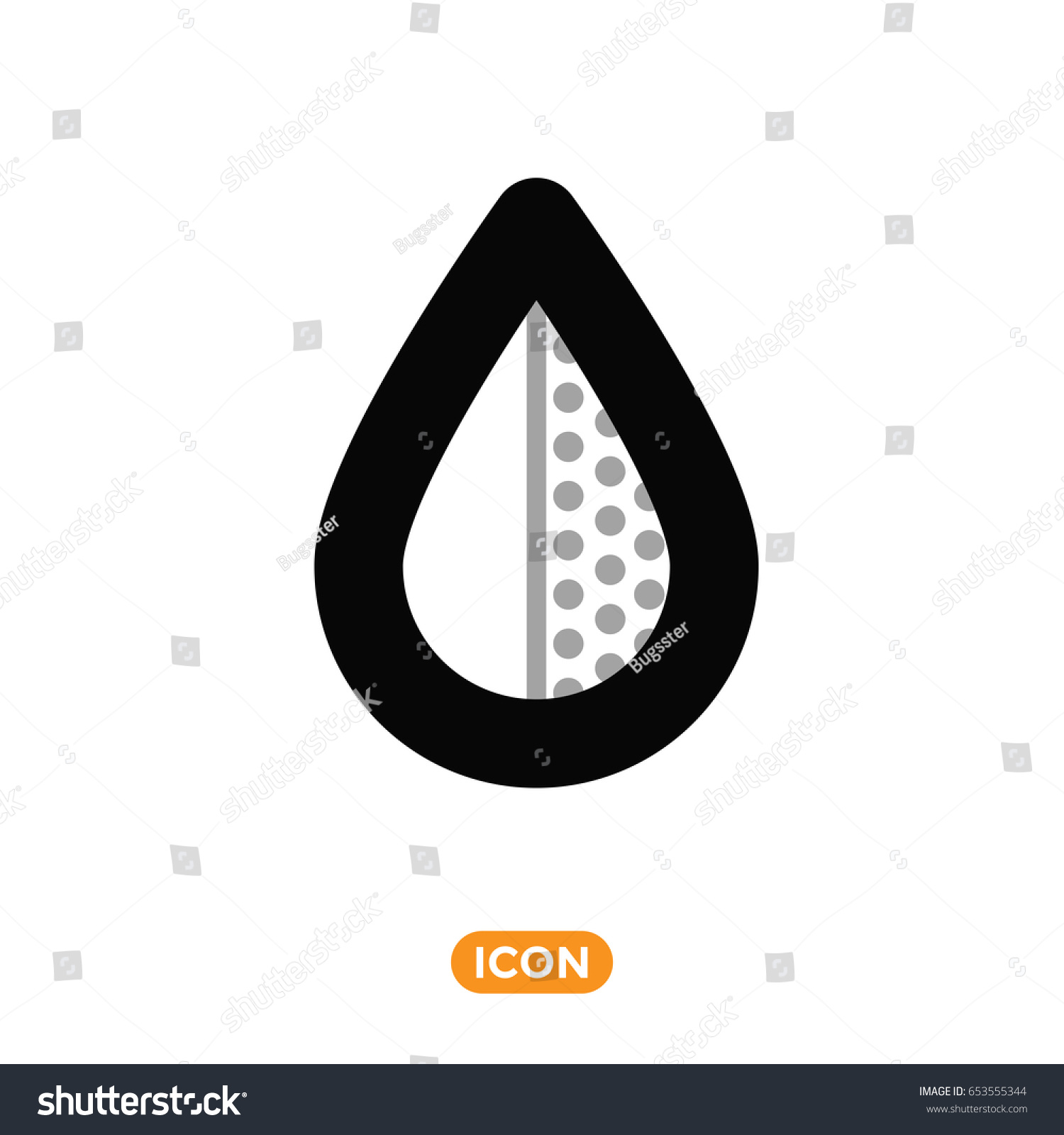 Drop Vector Icon Stock Vector (Royalty Free) 653555344 | Shutterstock