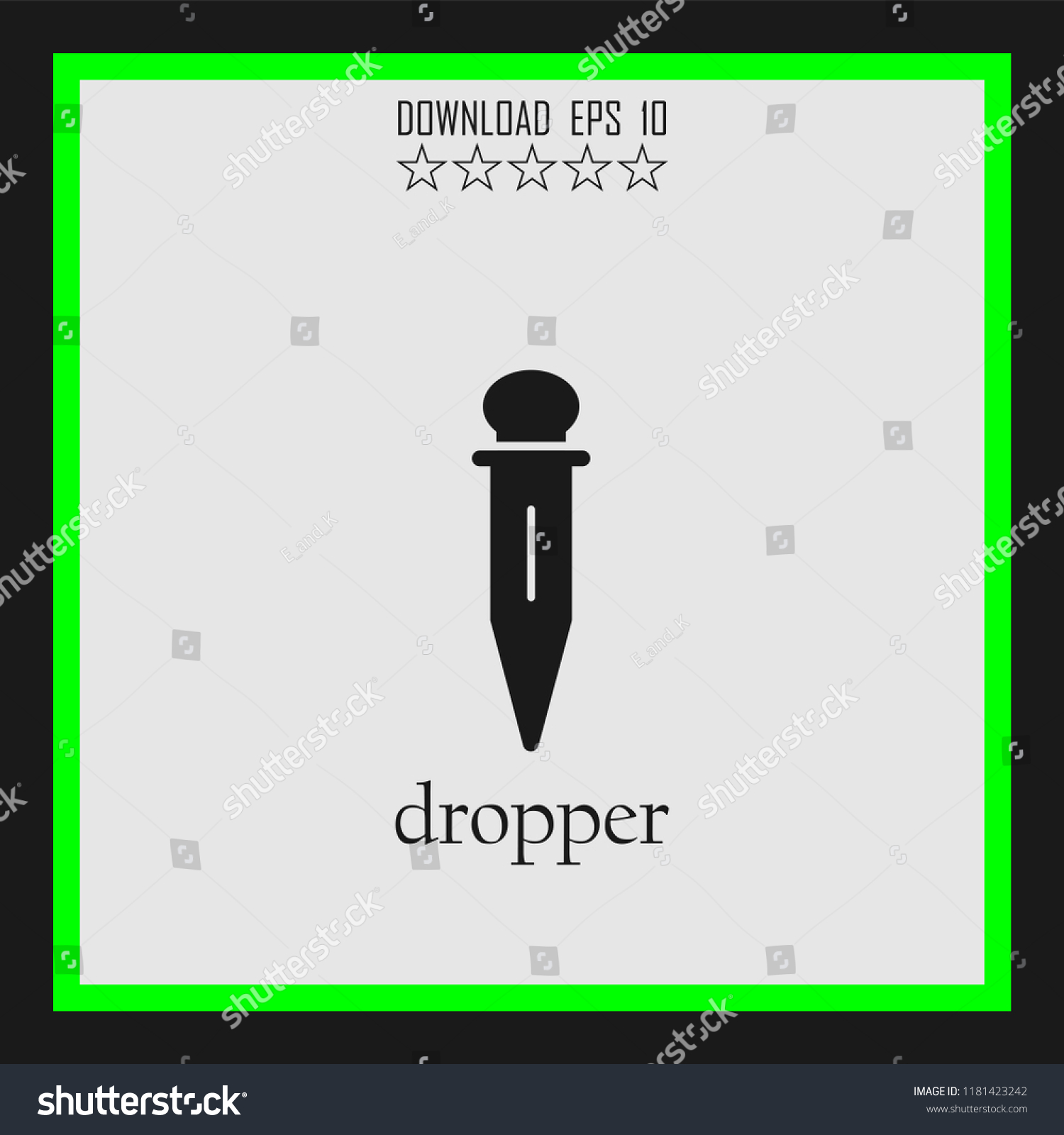 Dropper Sketch Vector Icon Stock Vector (Royalty Free) 1181423242 ...