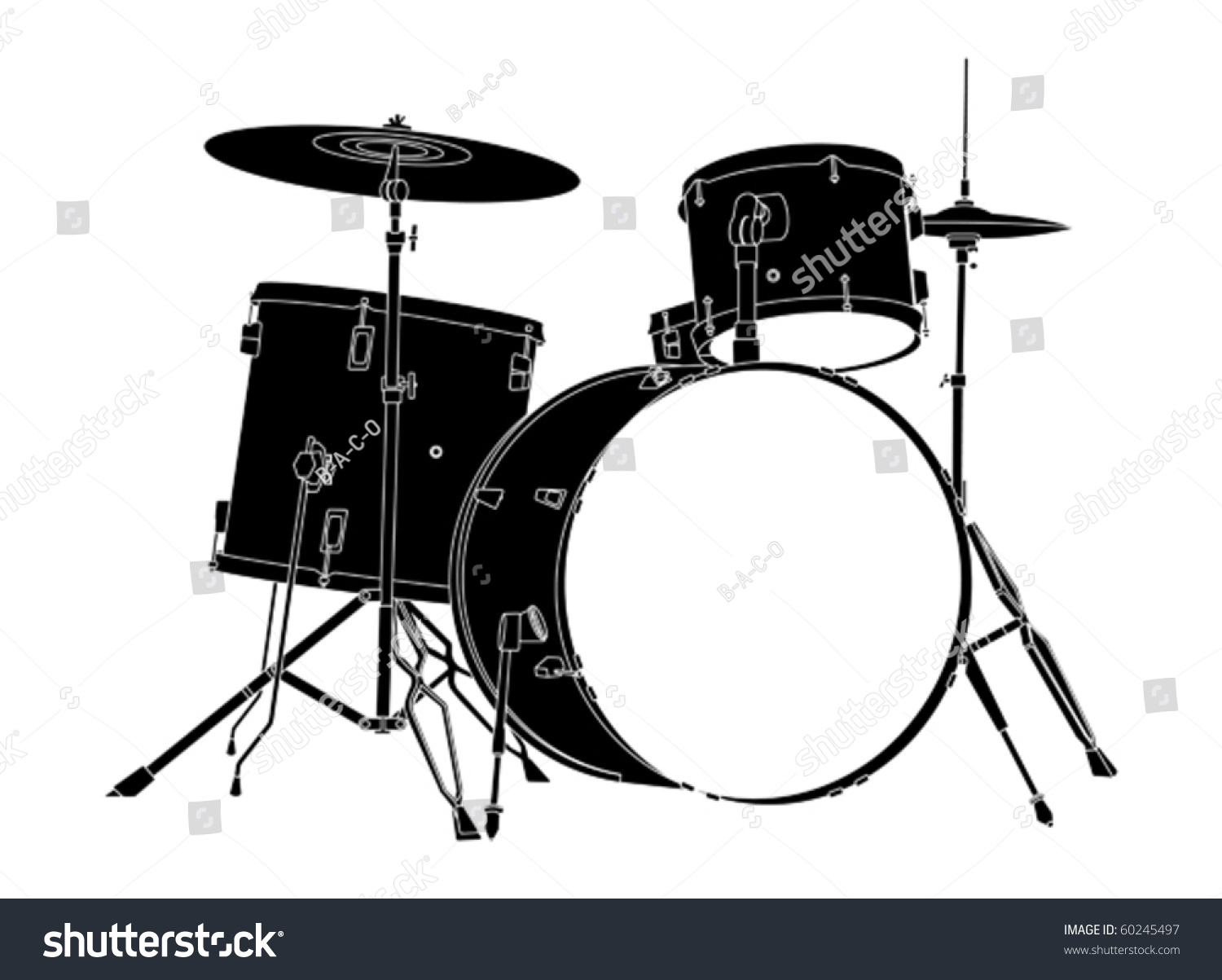 Drum Kit Stock Vector Royalty Free