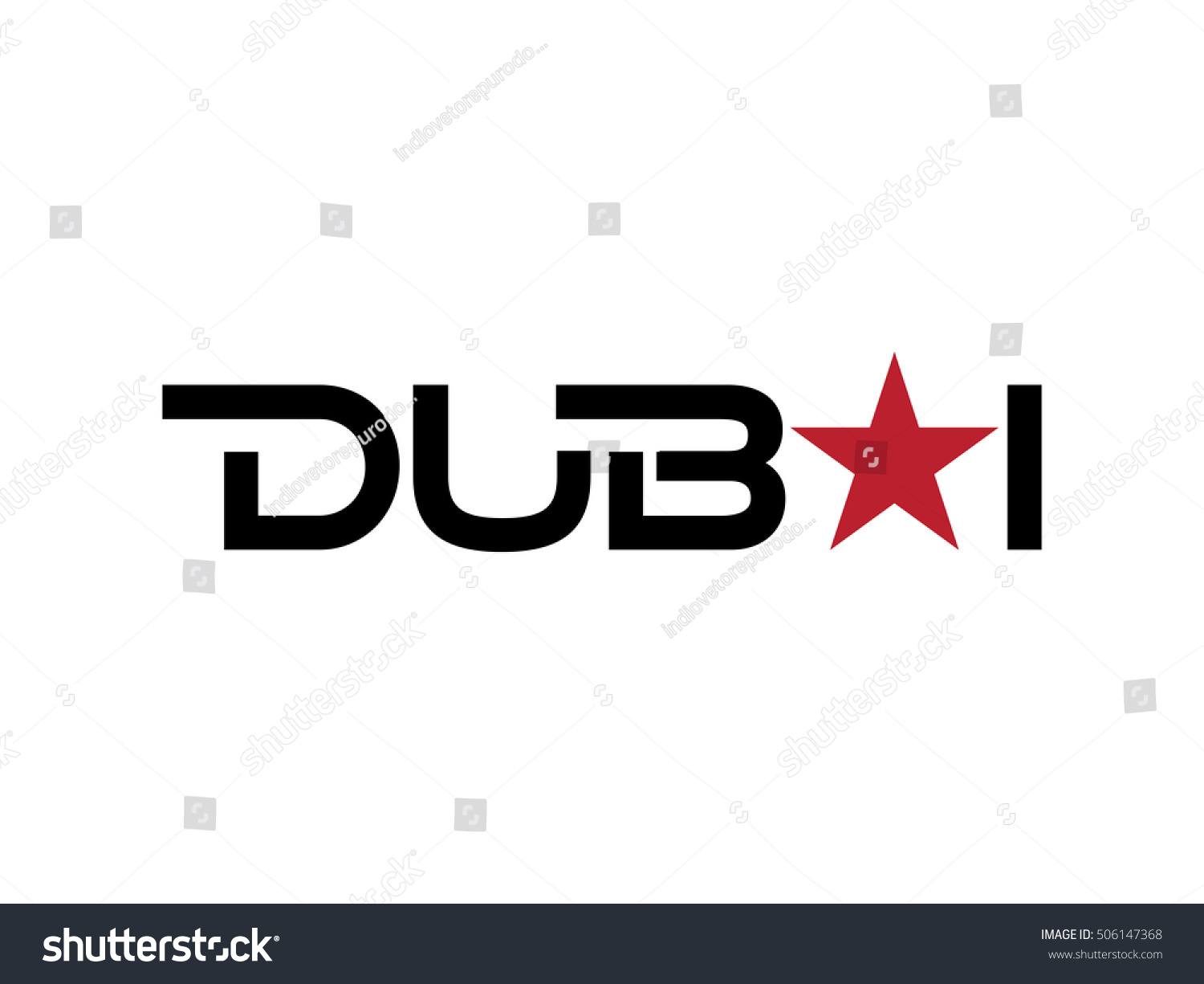 Dubai Logo Vector Stock Vector 506147368 - Shutterstock