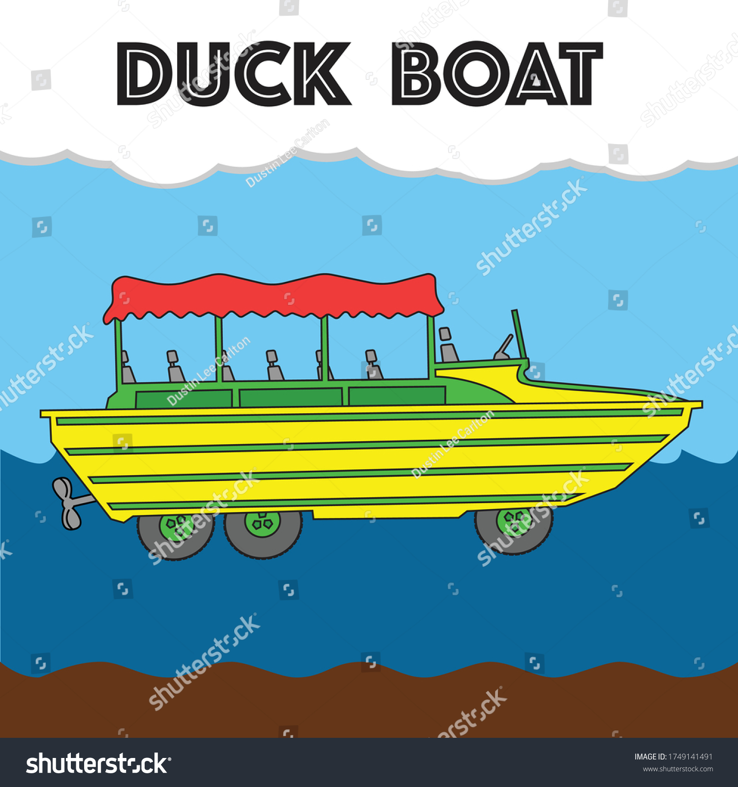 SVG of Duck Boat Military Vehicle Vacation Recreation  svg