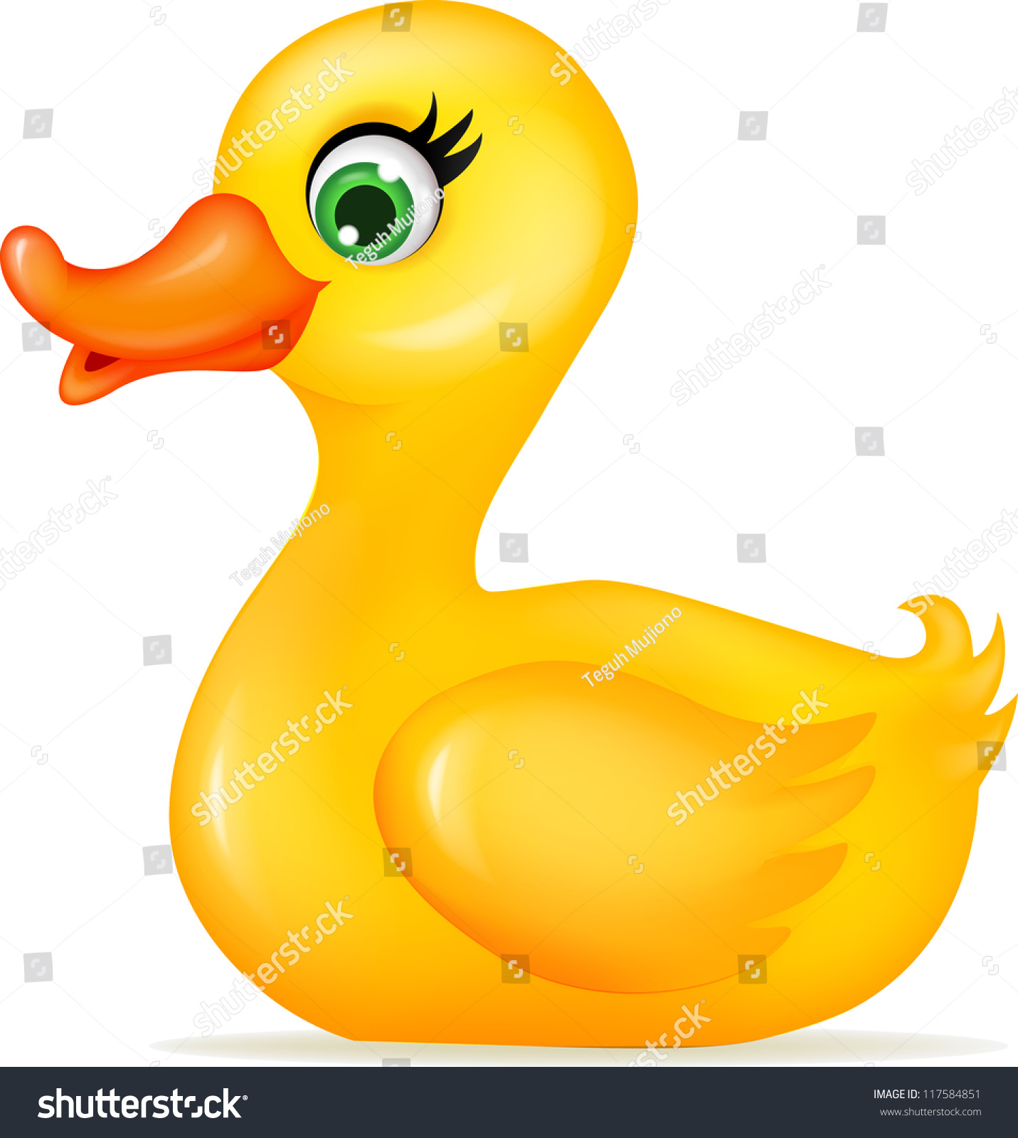 Duck Cartoon Stock Vector 117584851 - Shutterstock