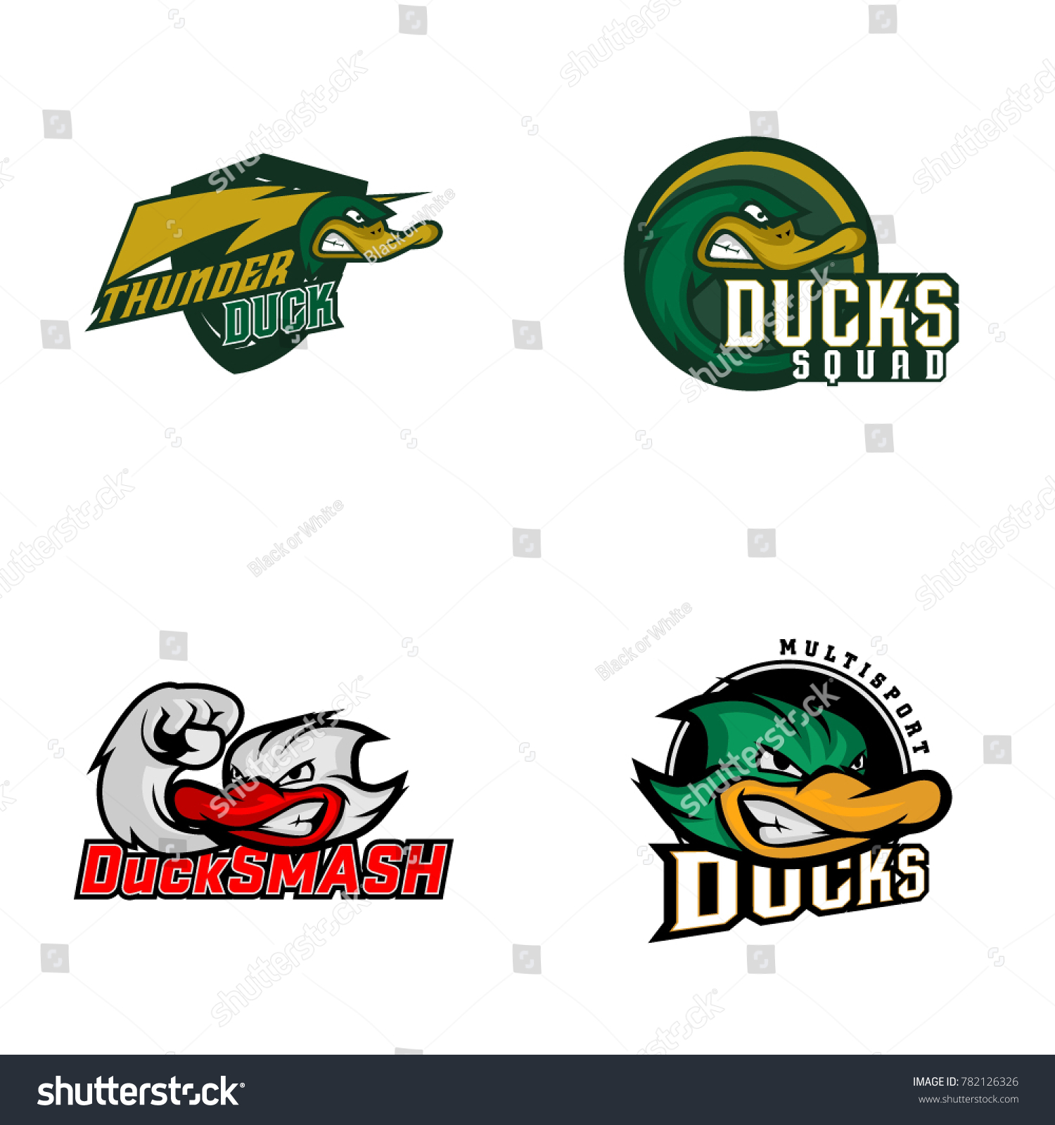 Duck Logo Vector Stock Vector Royalty Free