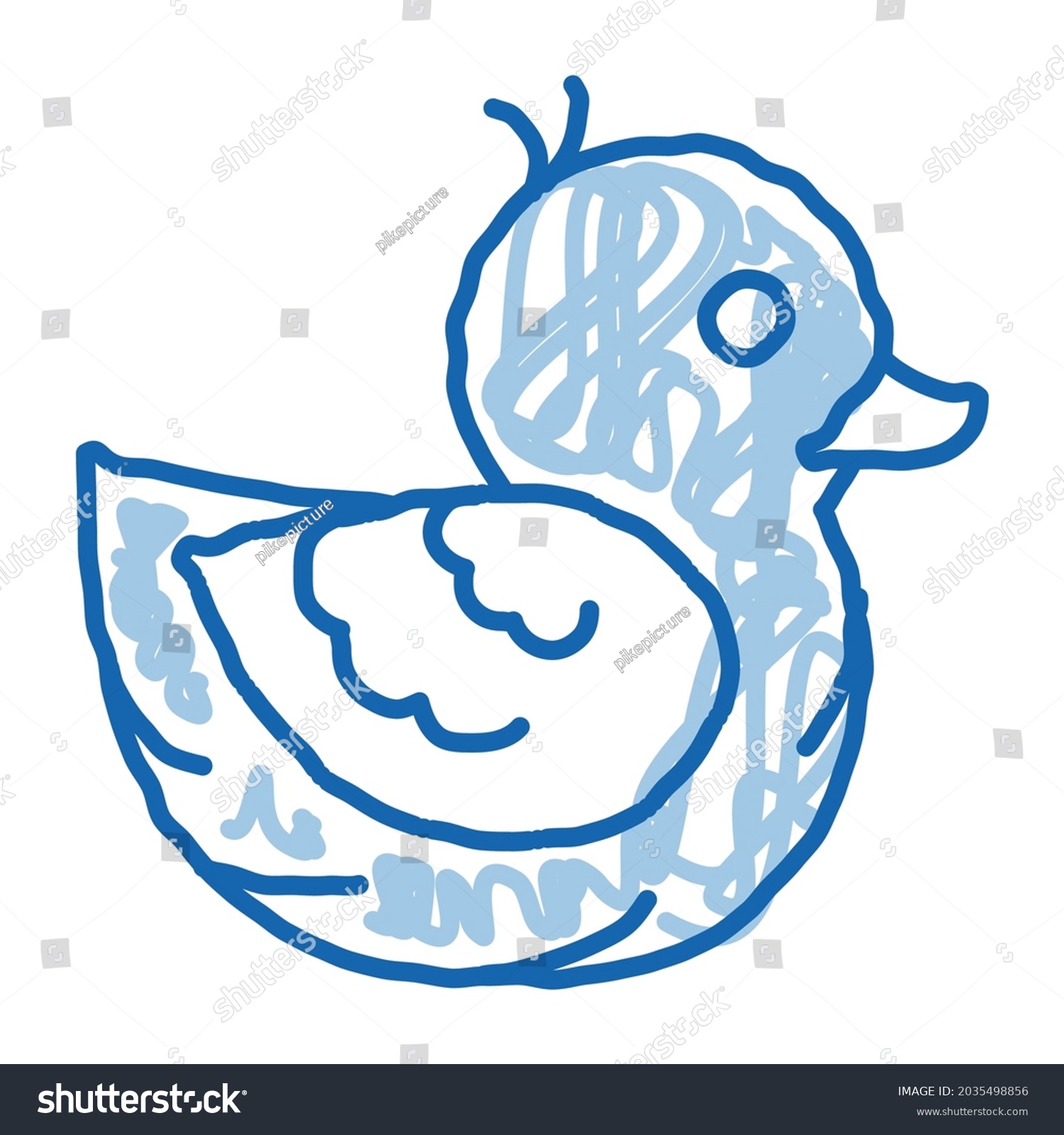 recommend clip art: duck toy sketch icon vector. Hand drawn blue doodle line art duck toy sign. isolated symbol illustration