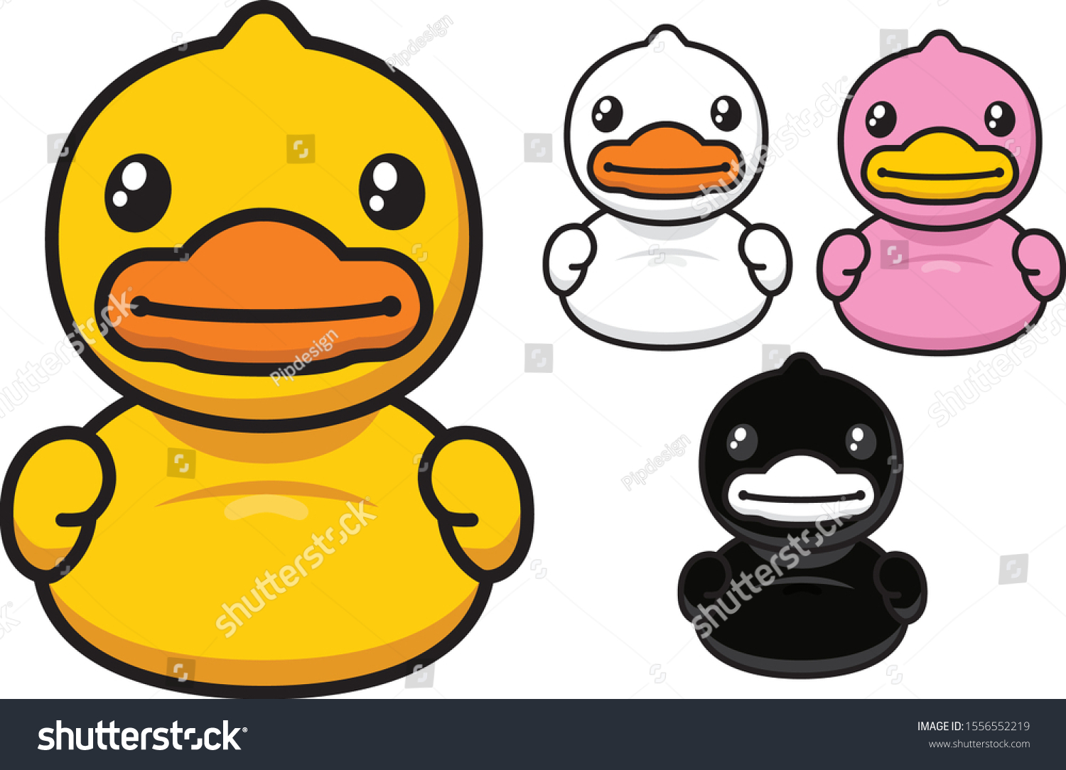 Duck Vector Icon Logo Yellow Duck Stock Vector Royalty Free 1556552219 Shutterstock 9419