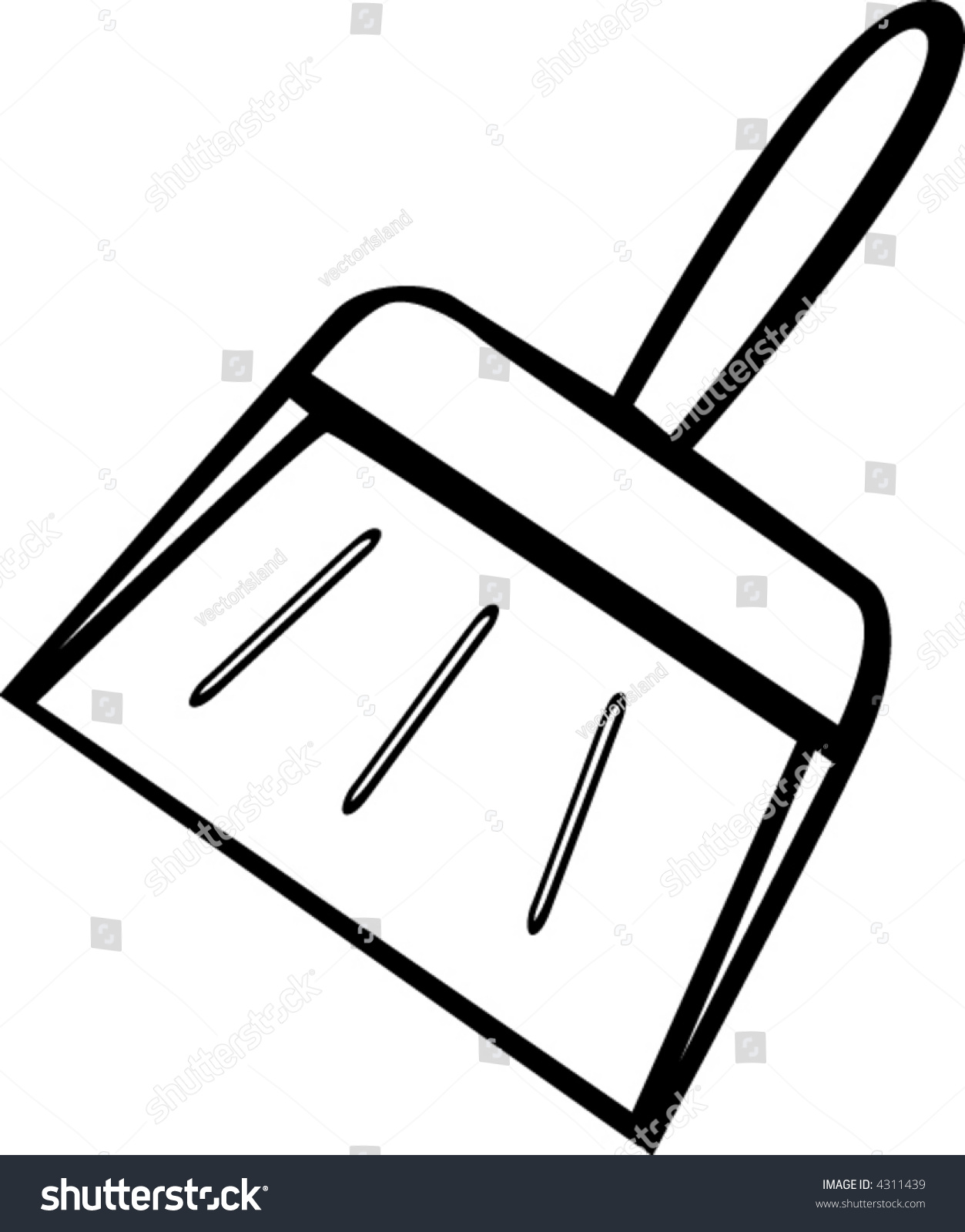 Dustpan Stock Vector Illustration 4311439 : Shutterstock