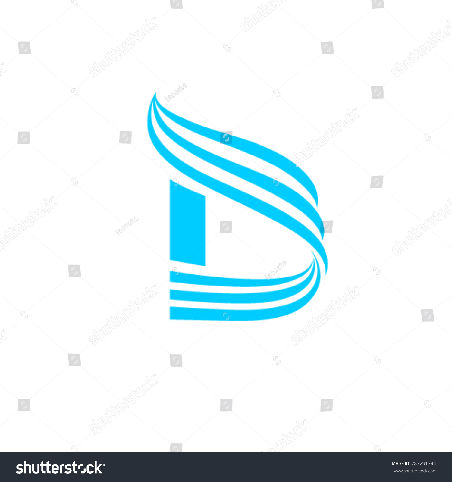 Dynamic Logo Letter D Logo Design Stock Vector 287291744 - Shutterstock