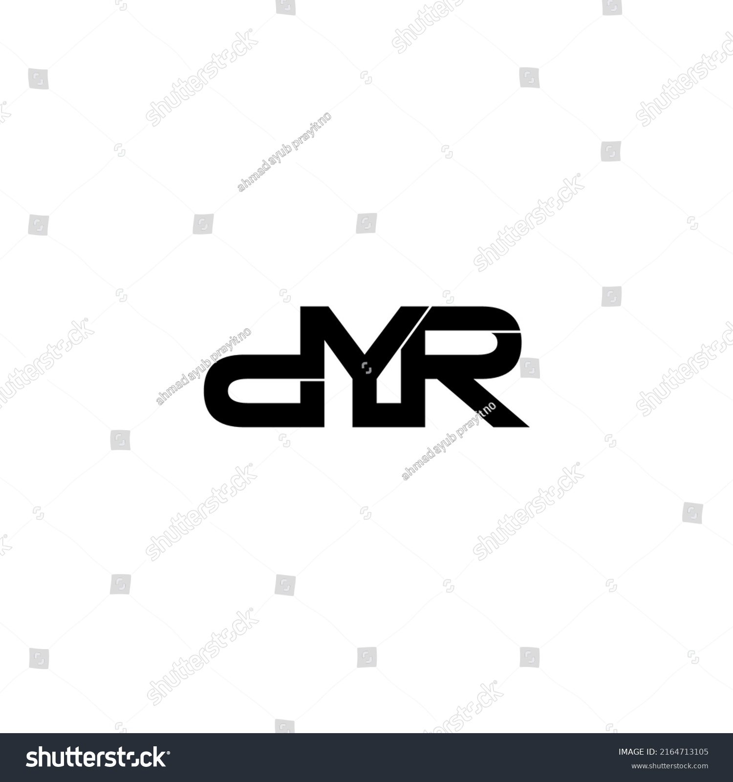 Dyr Letter Original Monogram Logo Design Stock Vector Royalty Free