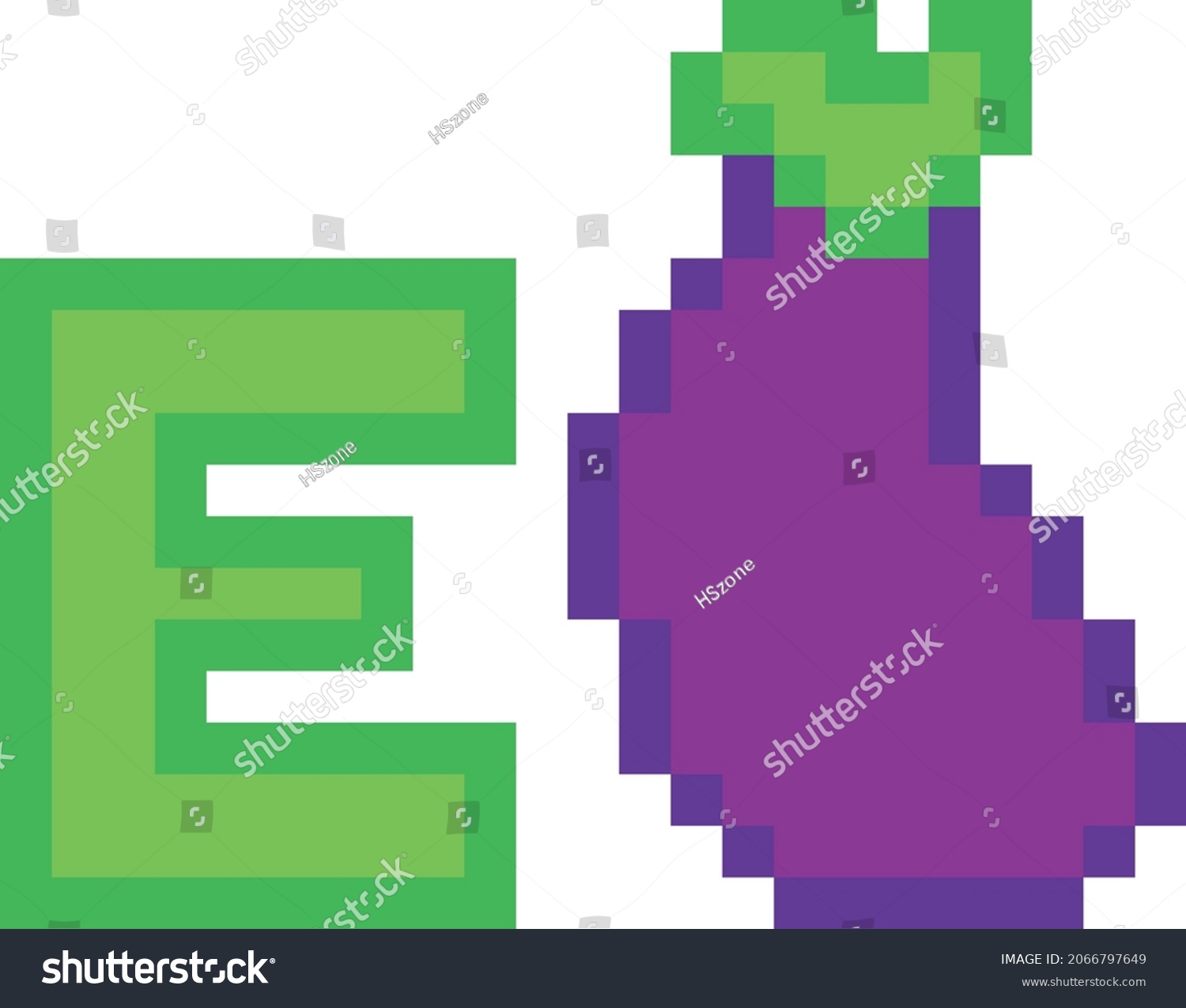 e-f-r-eggpflanze-englisches-alphabet-diagramm-stock-vektorgrafik