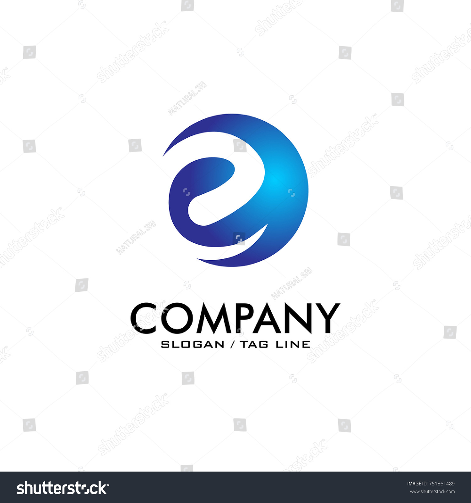 E Mark Letter Logo Vector Stock Vector (Royalty Free) 751861489