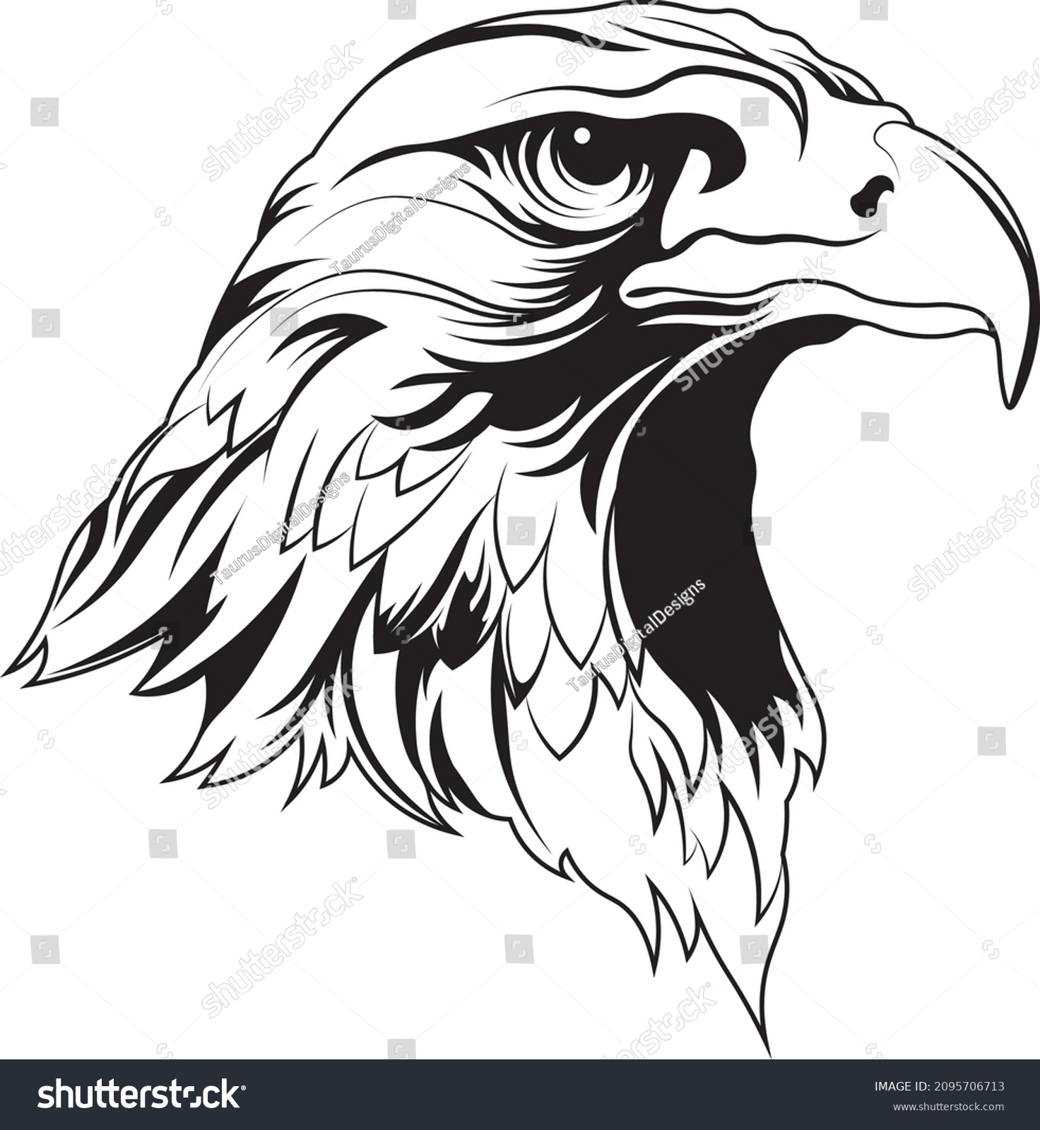 SVG of Eagle head SVG design for patriotic logos svg