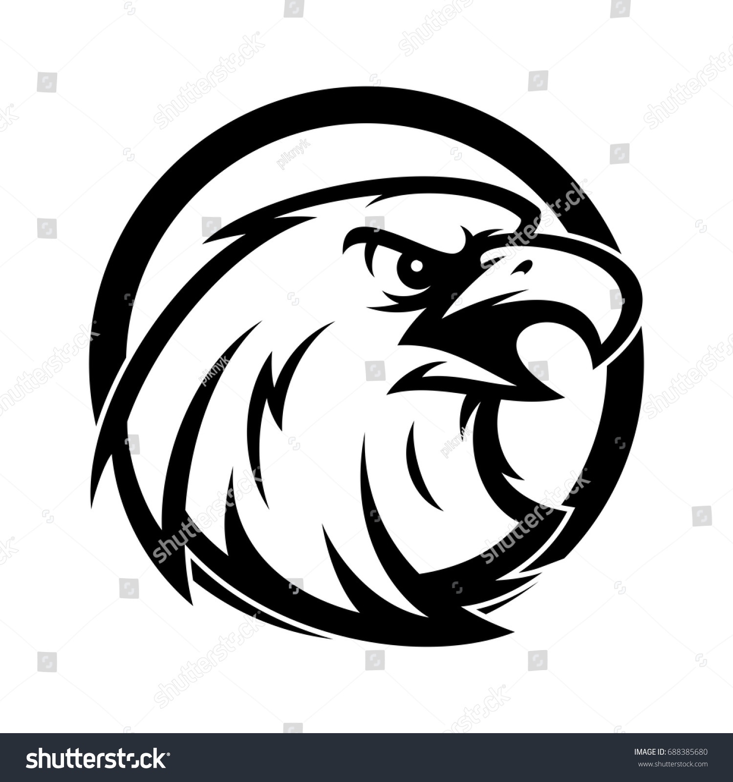 Eagle Head Vector Logo Mascot Stock Vector Royalty Free