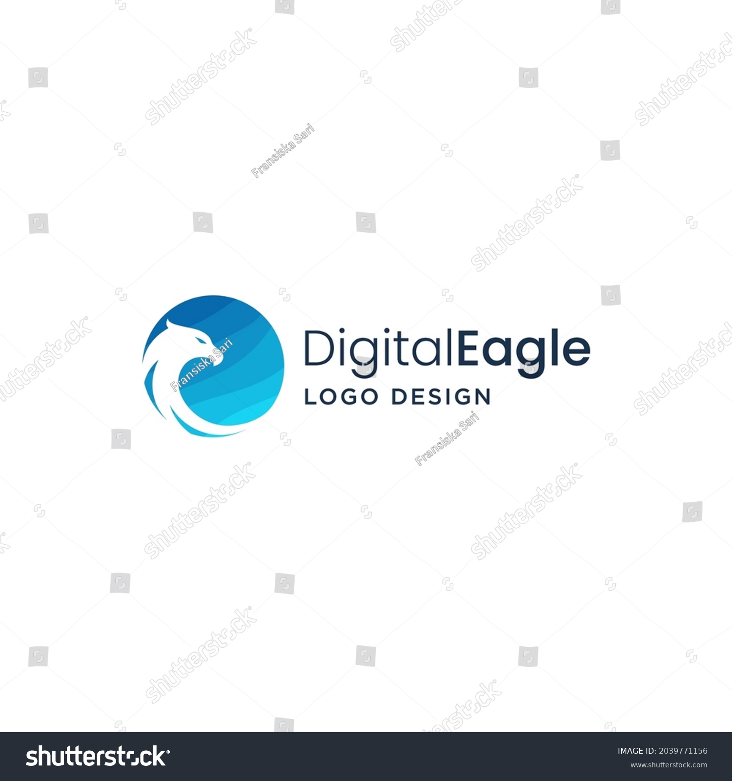 Eagle Circle Logo Design Vector Stock Vector (Royalty Free) 2039771156 ...