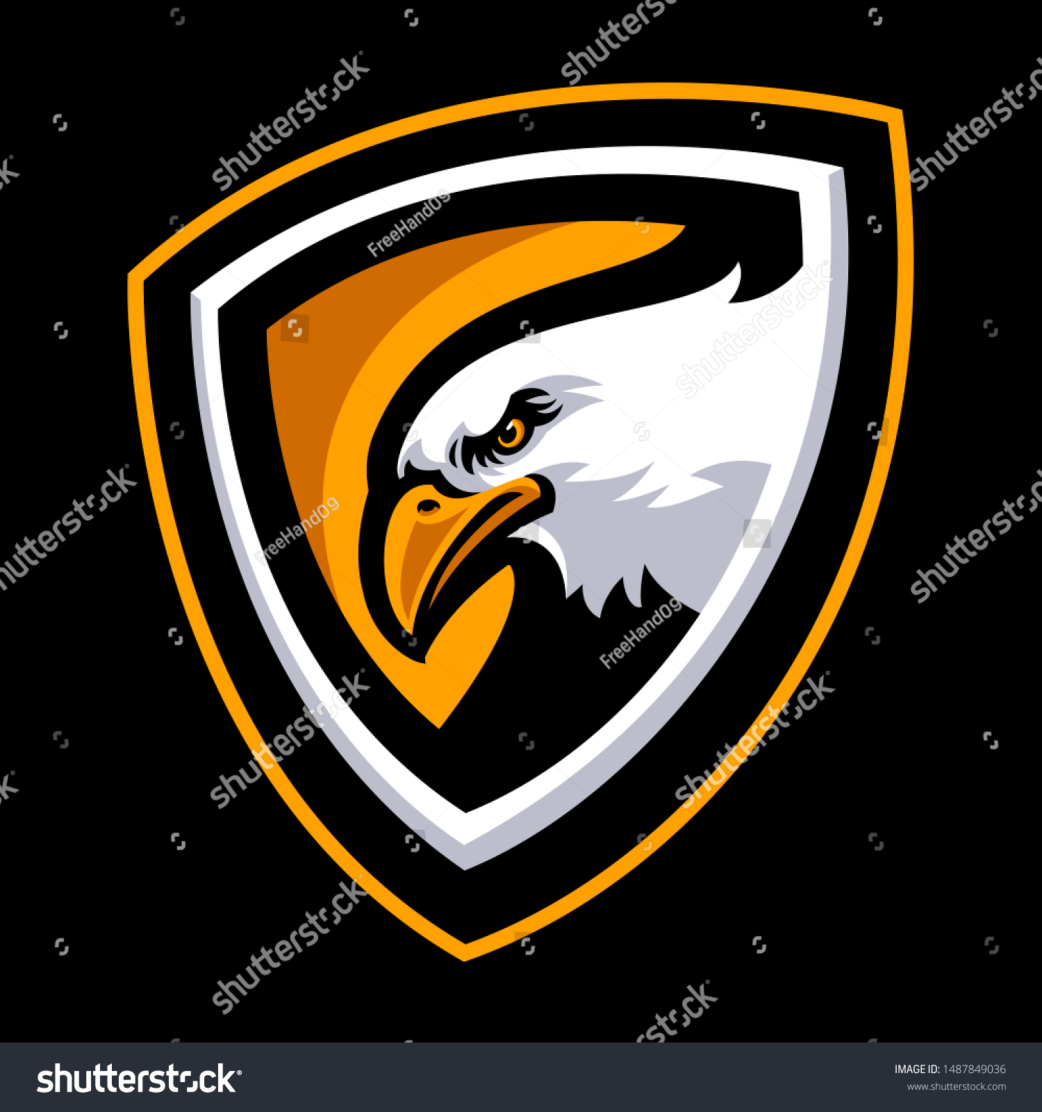 Eagle Logo Sport Team Stock Vector (Royalty Free) 1487849036 | Shutterstock