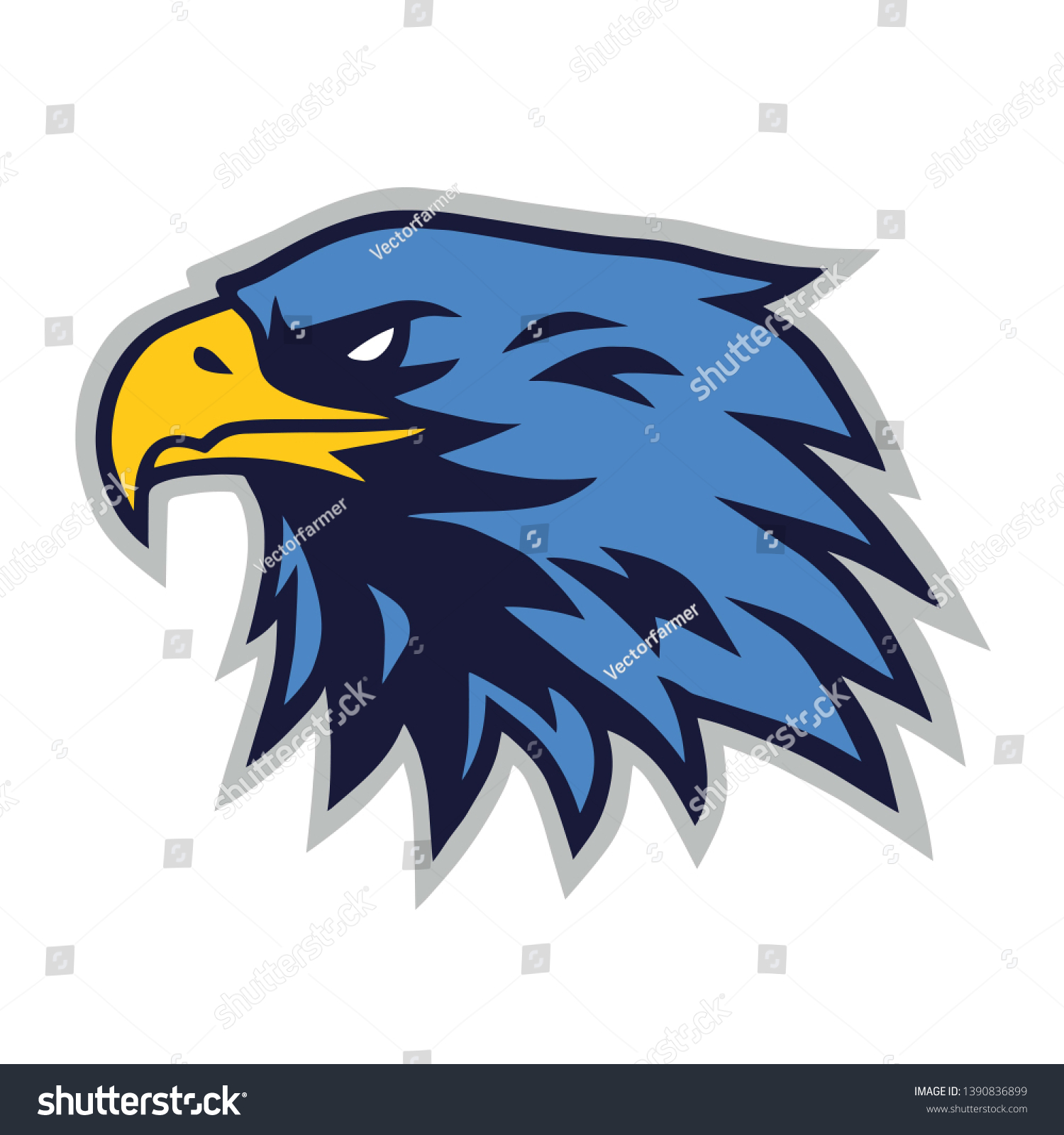 Eagle Logo Mascot Vector Icon Cartoon Stock Vector Royalty Free