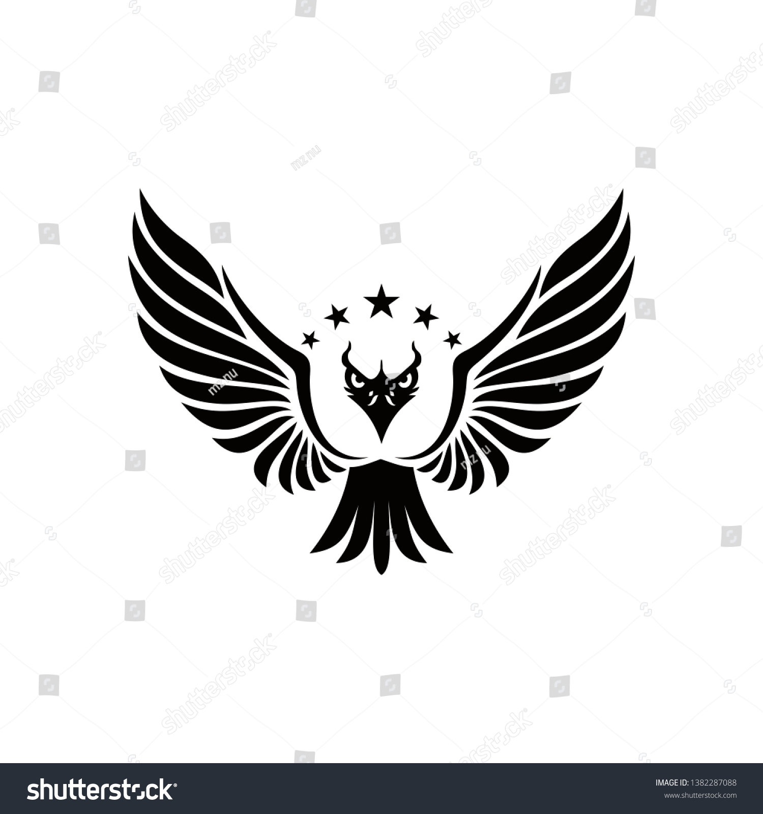 Eagle Logo Vector Template Illustration Stock Vector Royalty Free