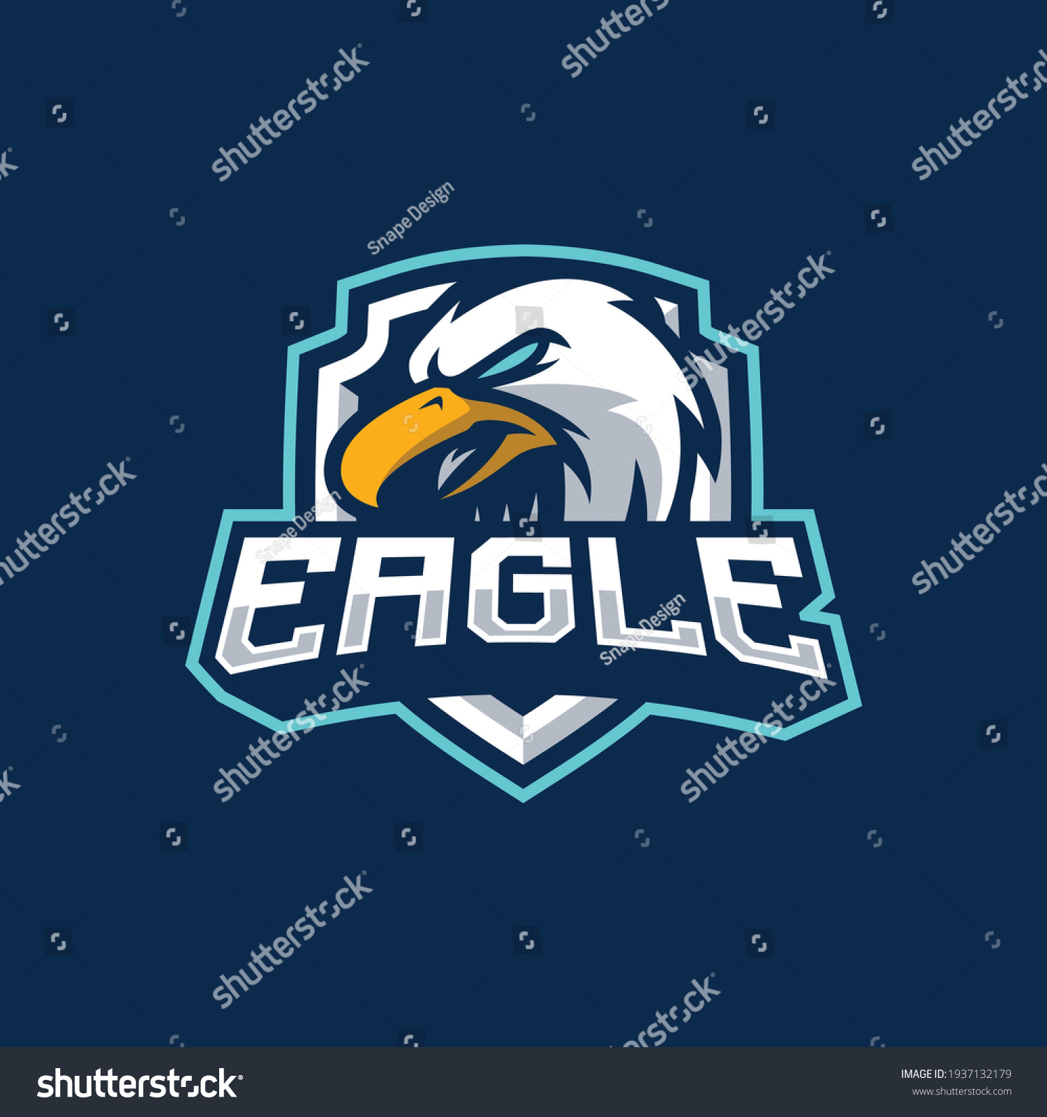 Eagle Mascot Logo Design Illustration Stock Vector (Royalty Free ...