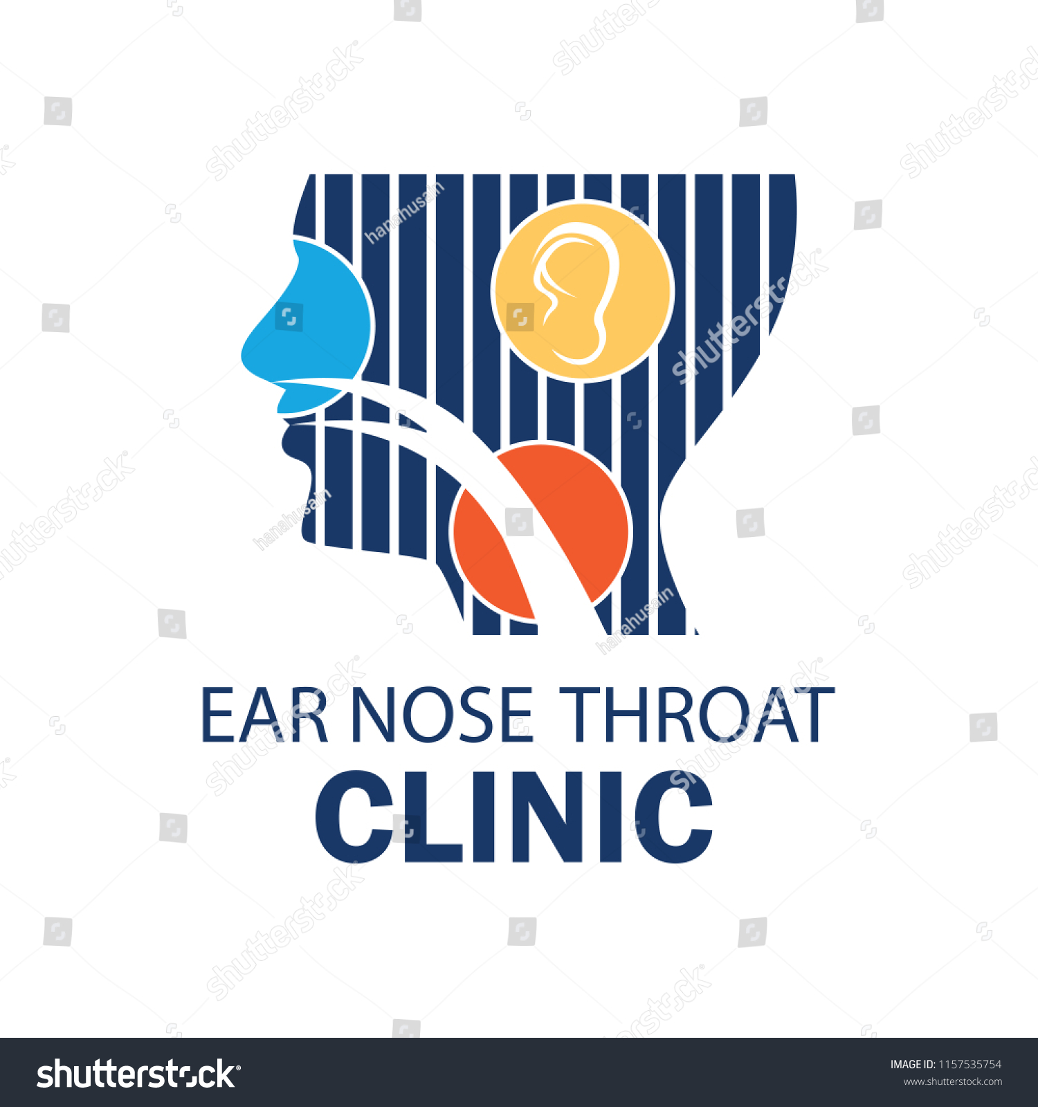 Ear Nose Throat Ent Logo Otolaryngologists Stock Vector (Royalty Free ...