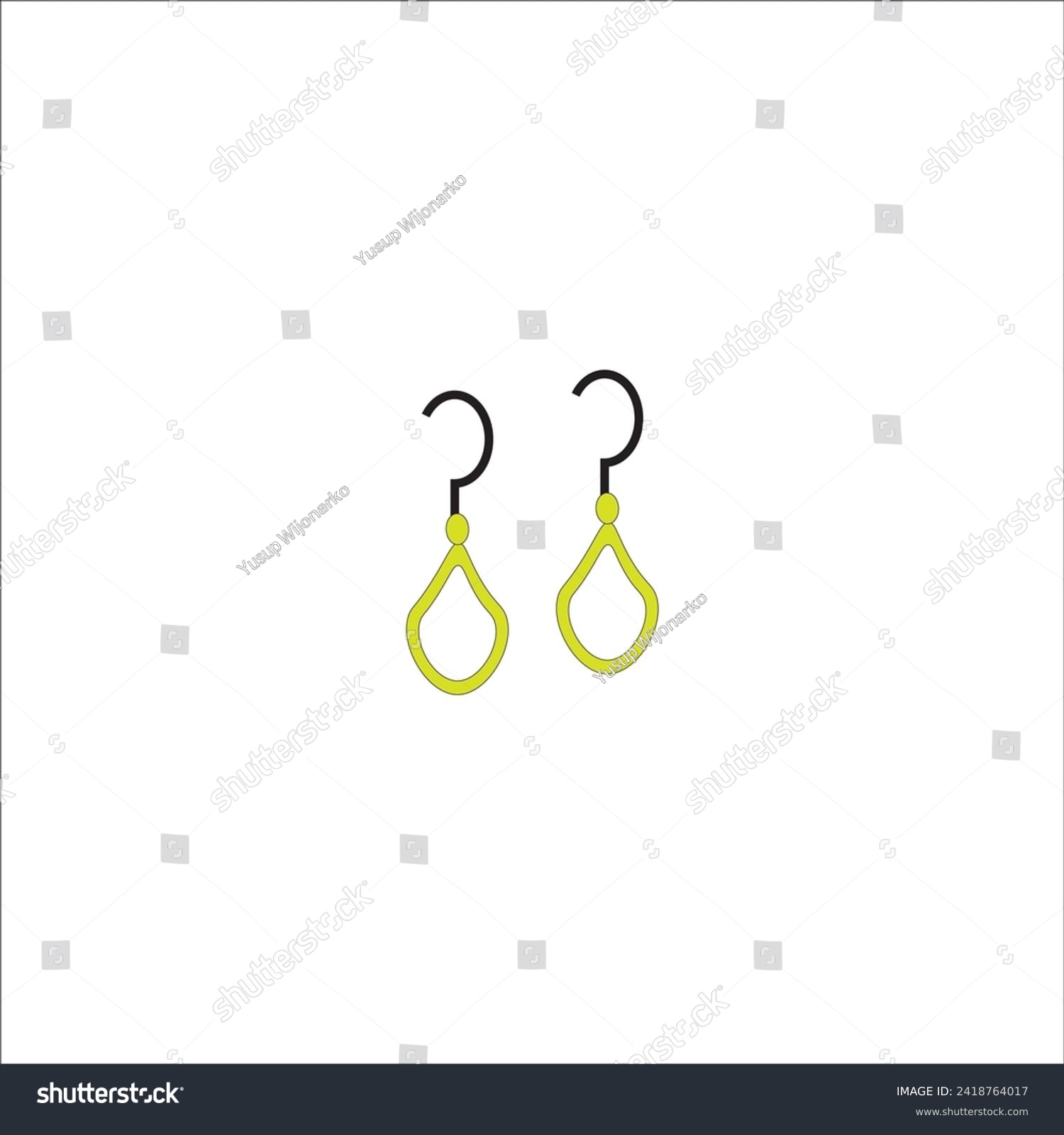 SVG of earring jewelry icon logovector design svg