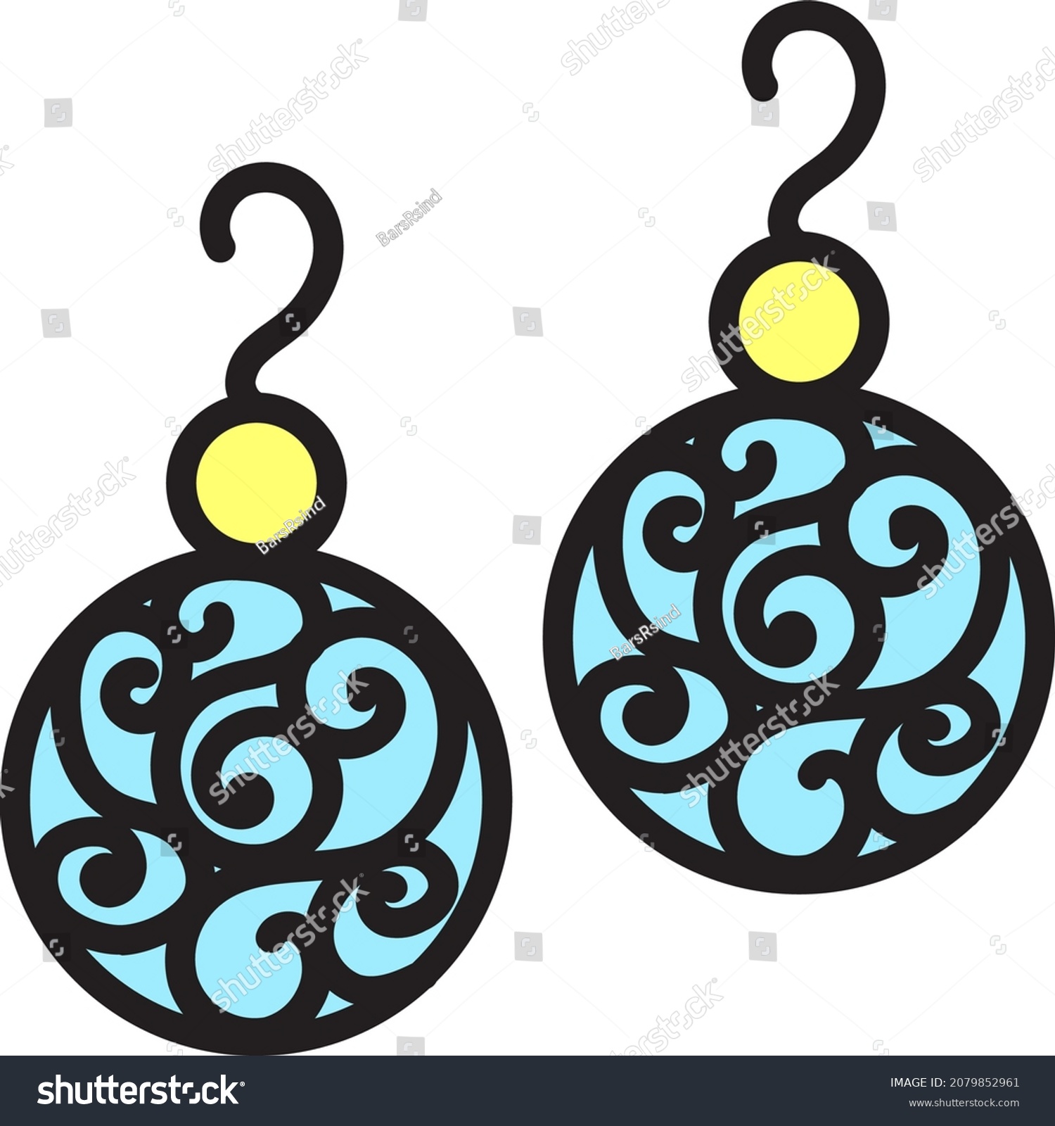 SVG of Earring woman jewellery vintage accessory vector svg