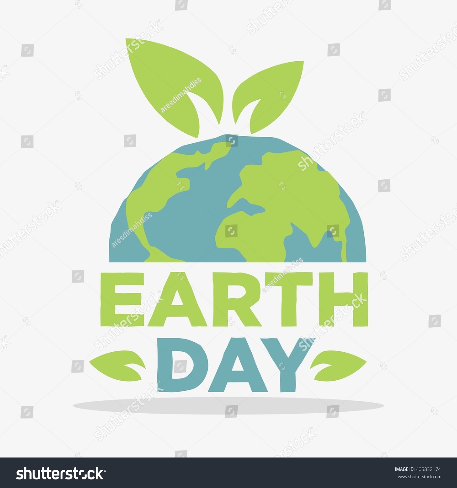 Earth Day Poster Template Stock Vector (Royalty Free) 405832174