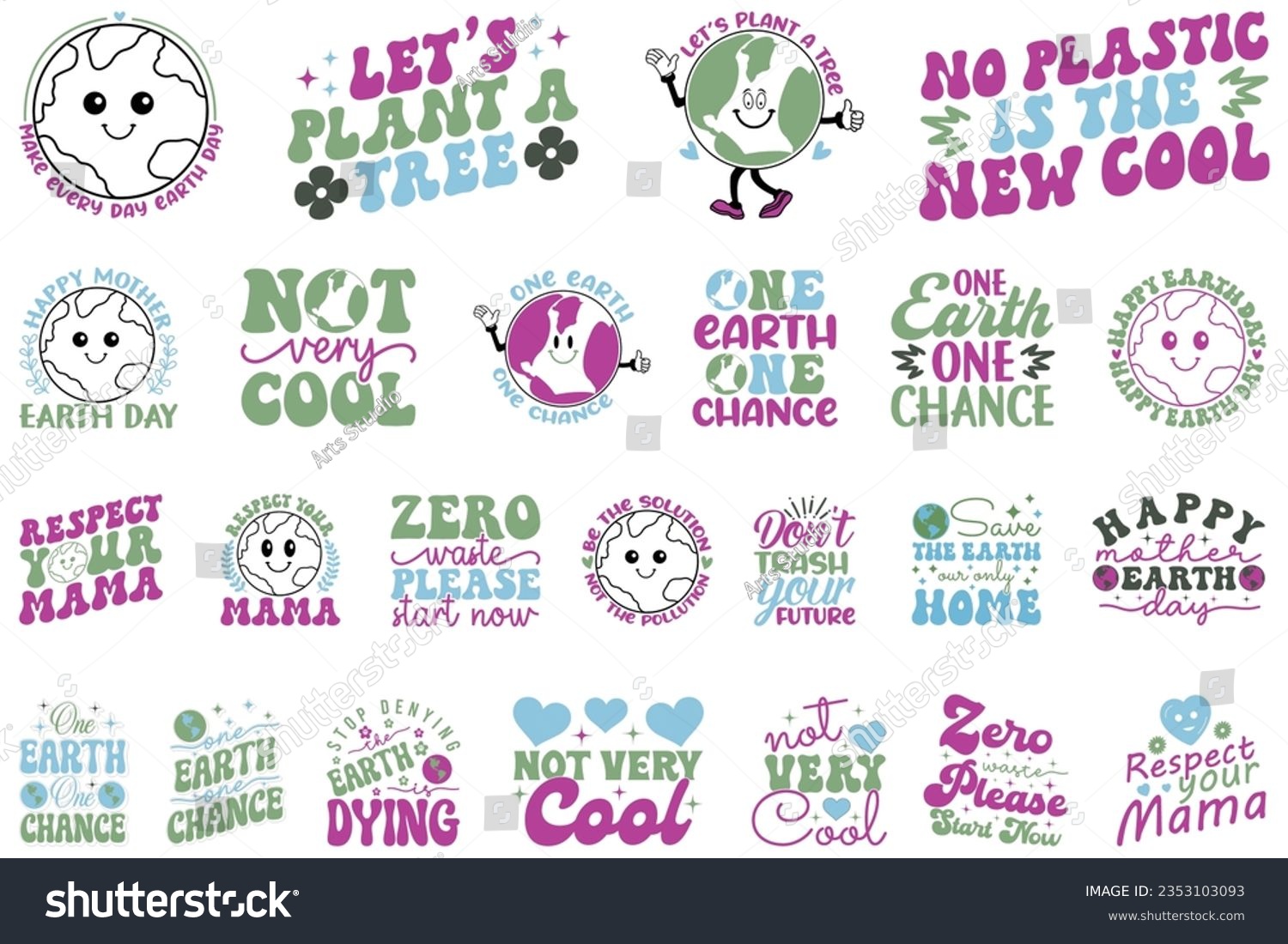 SVG of earth day SVG And T-shirt Design Bundle, earth day SVG Quotes Design t shirt Bundle, Vector EPS Editable Files, can you download this Design Bundle svg